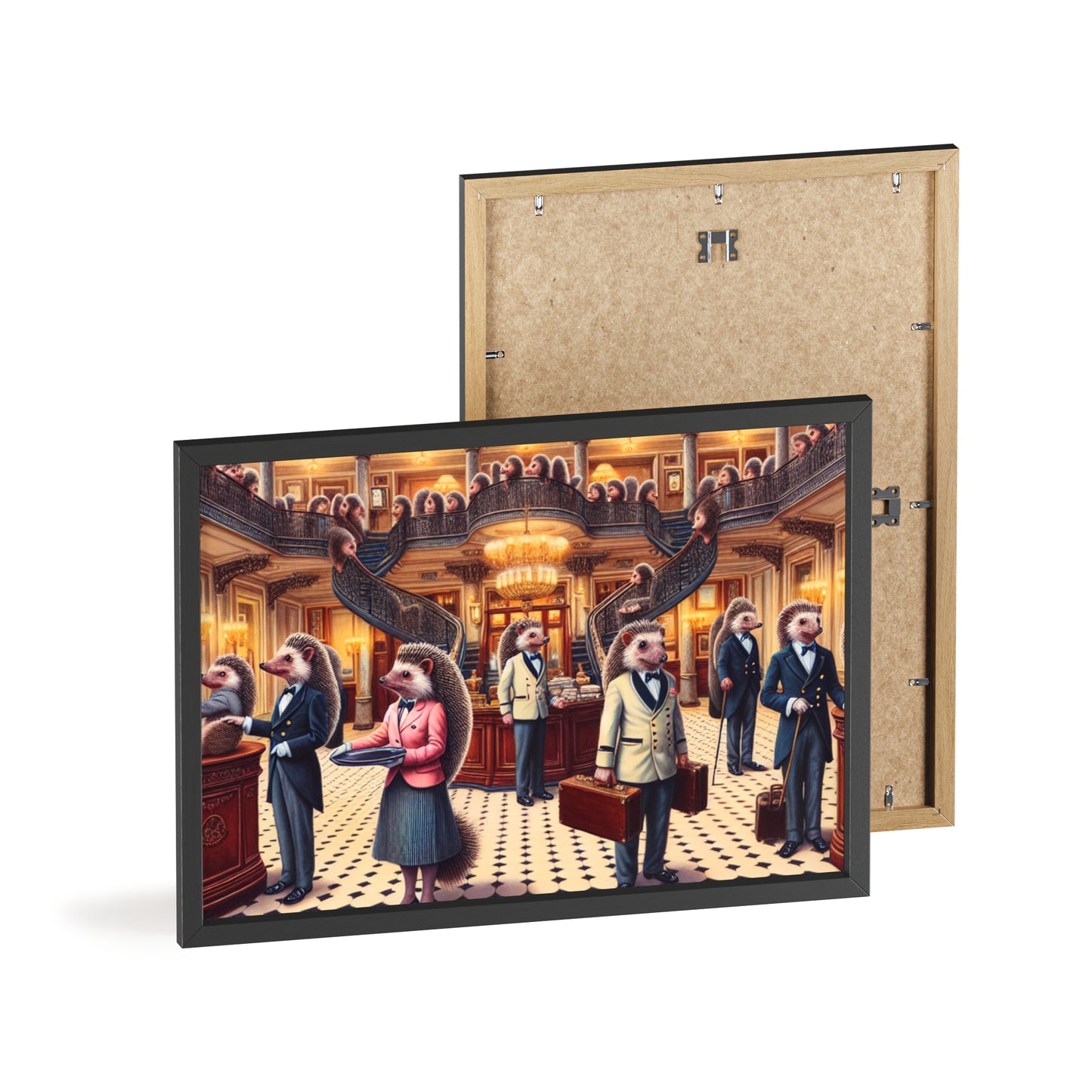 Framed Hedgehog Hotel Poster