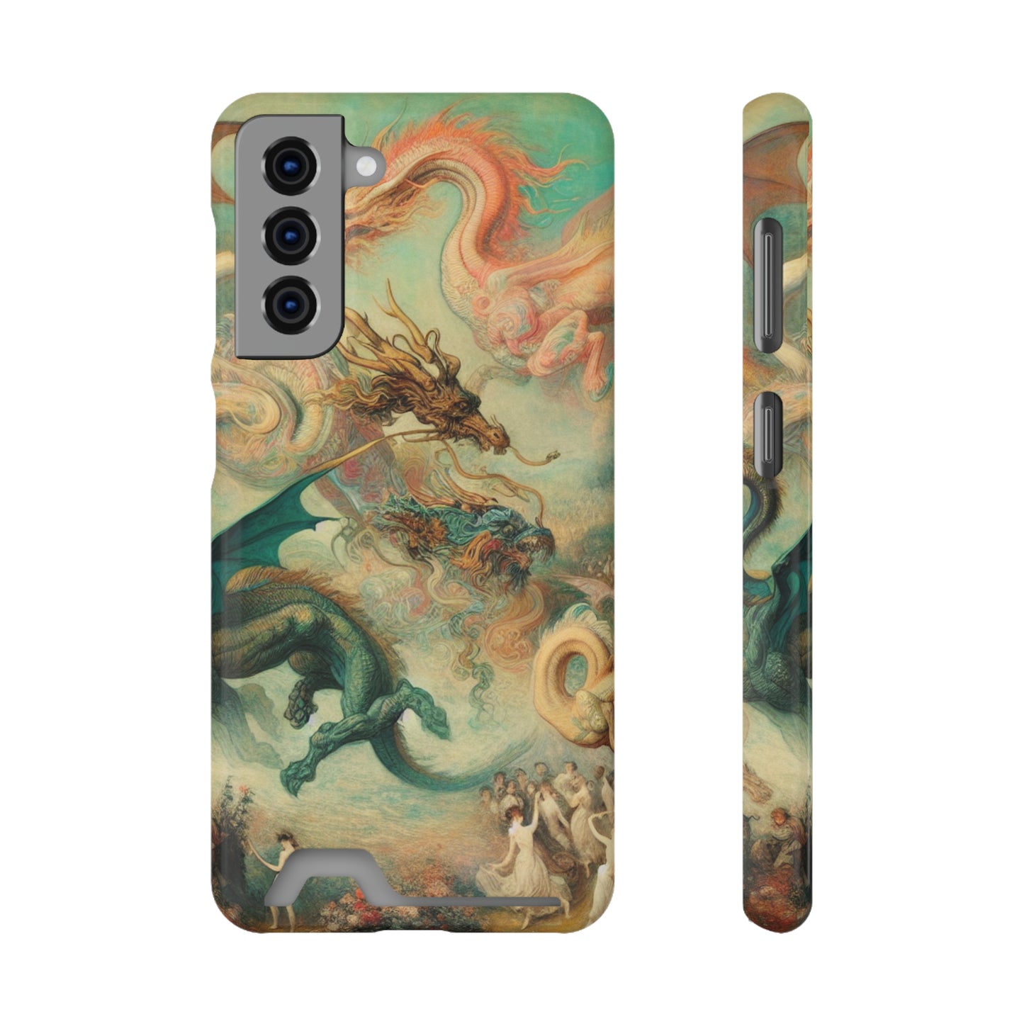 Degas Dreams of Dragons Phone Case with Card Holder - GALAXY