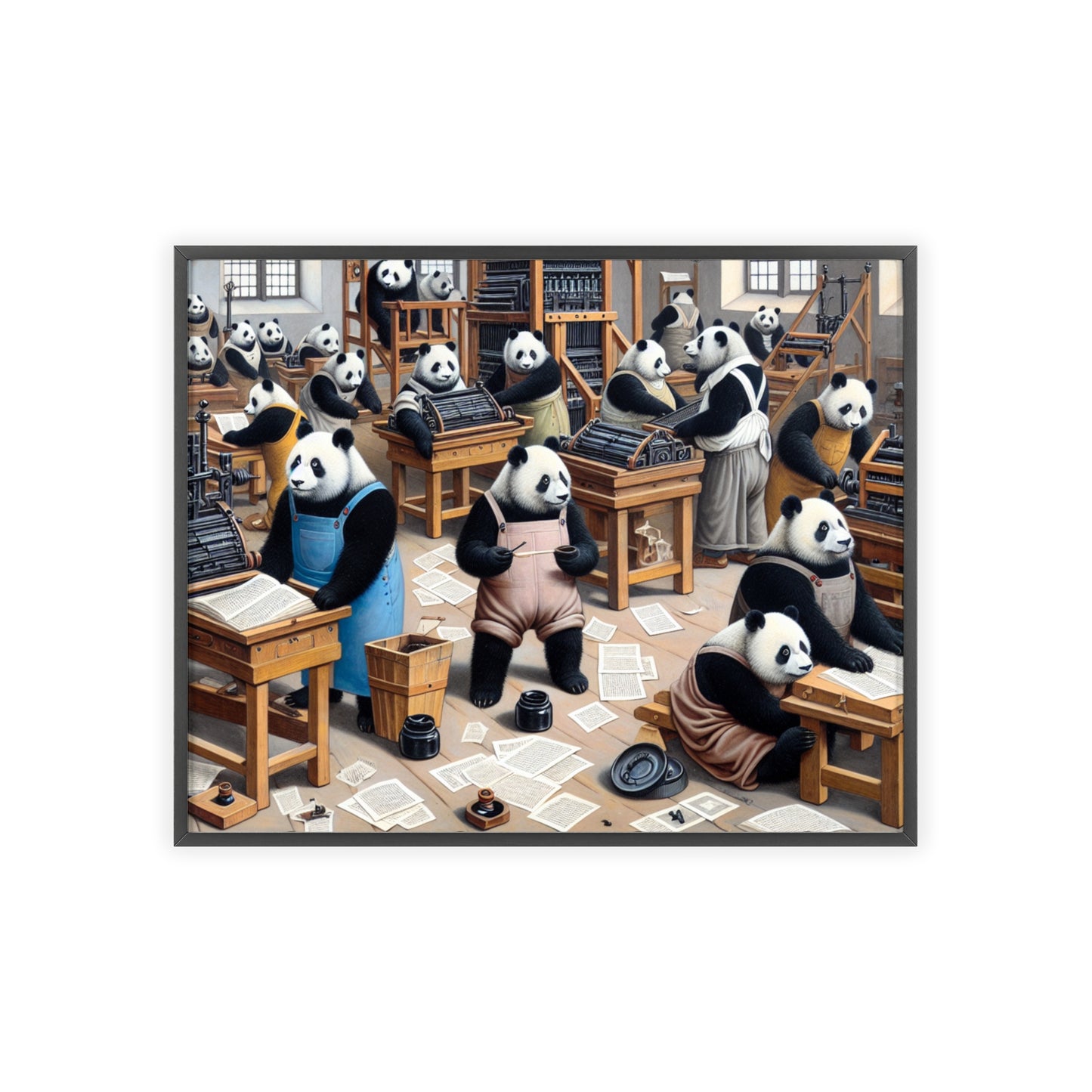 Framed Printing Pandamonium Poster