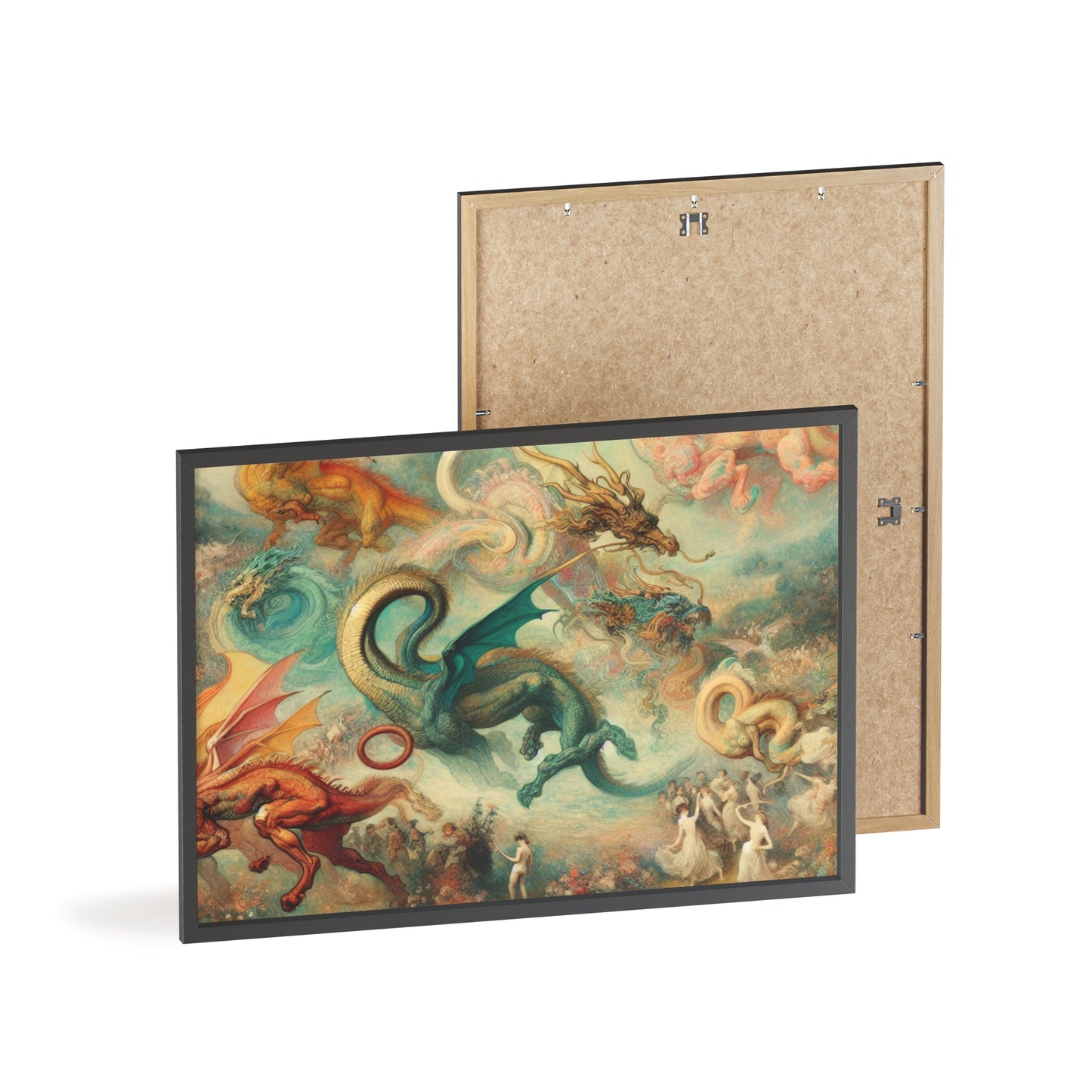 Framed Degas Dreams of Dragons Poster