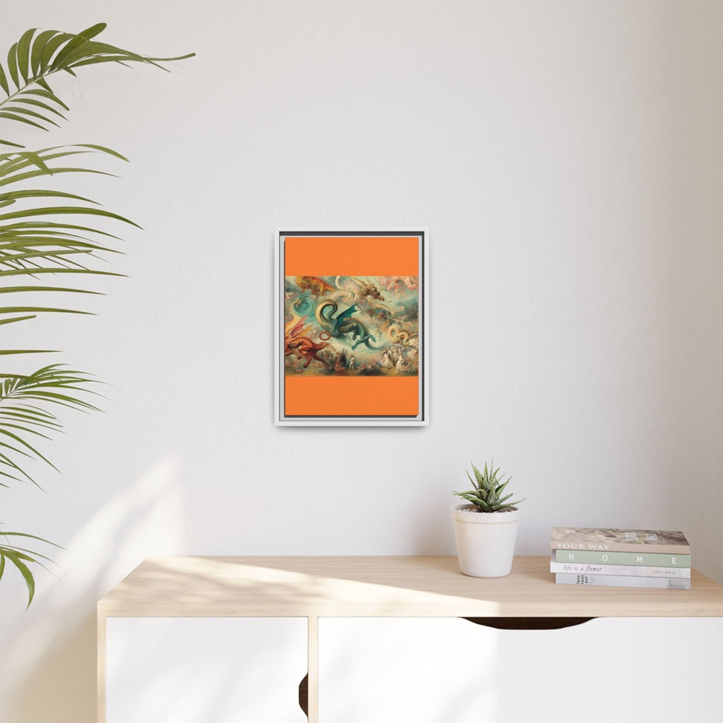 Degas Dreams of Dragons Canvas, Framed (Multi-color)