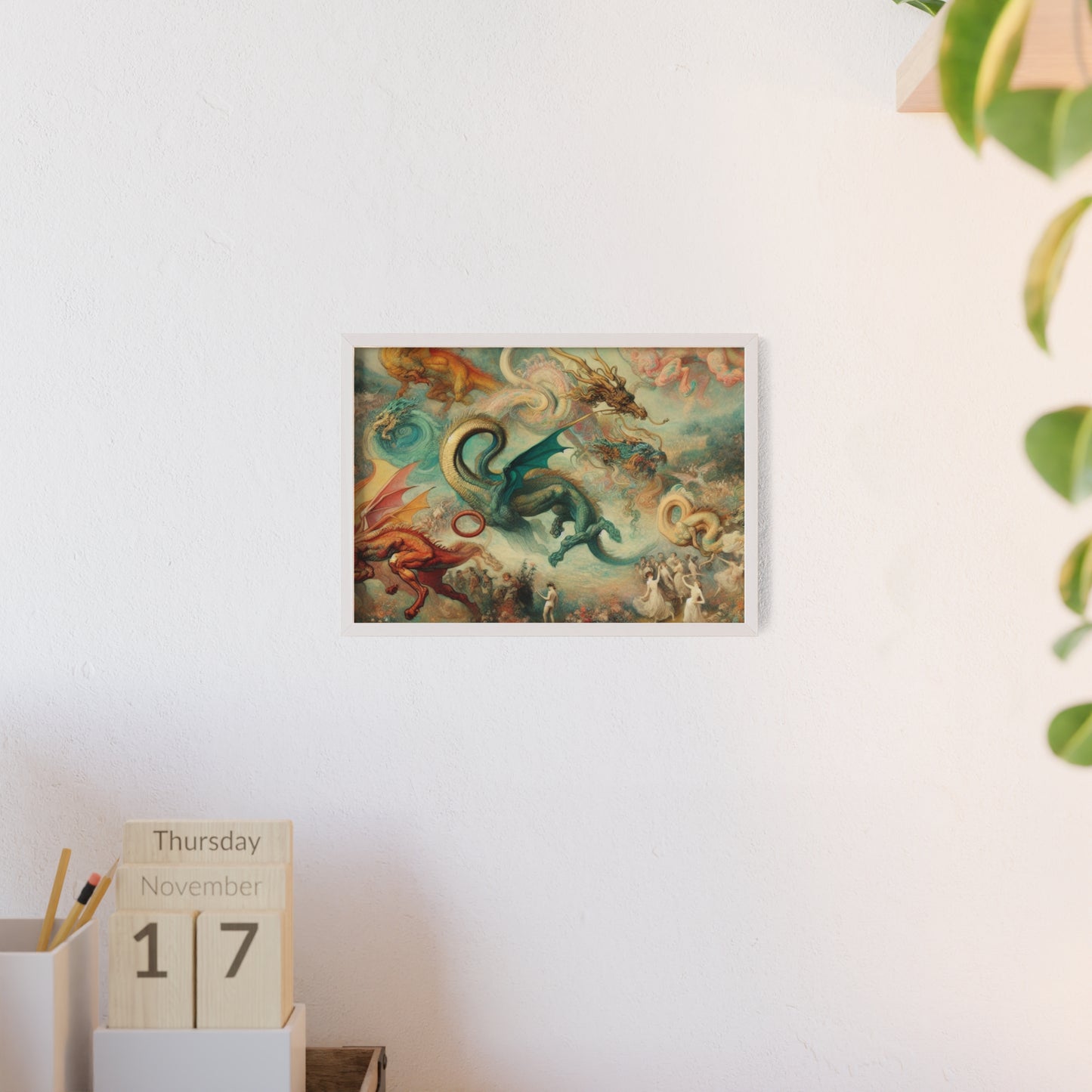 Framed Degas Dreams of Dragons Poster
