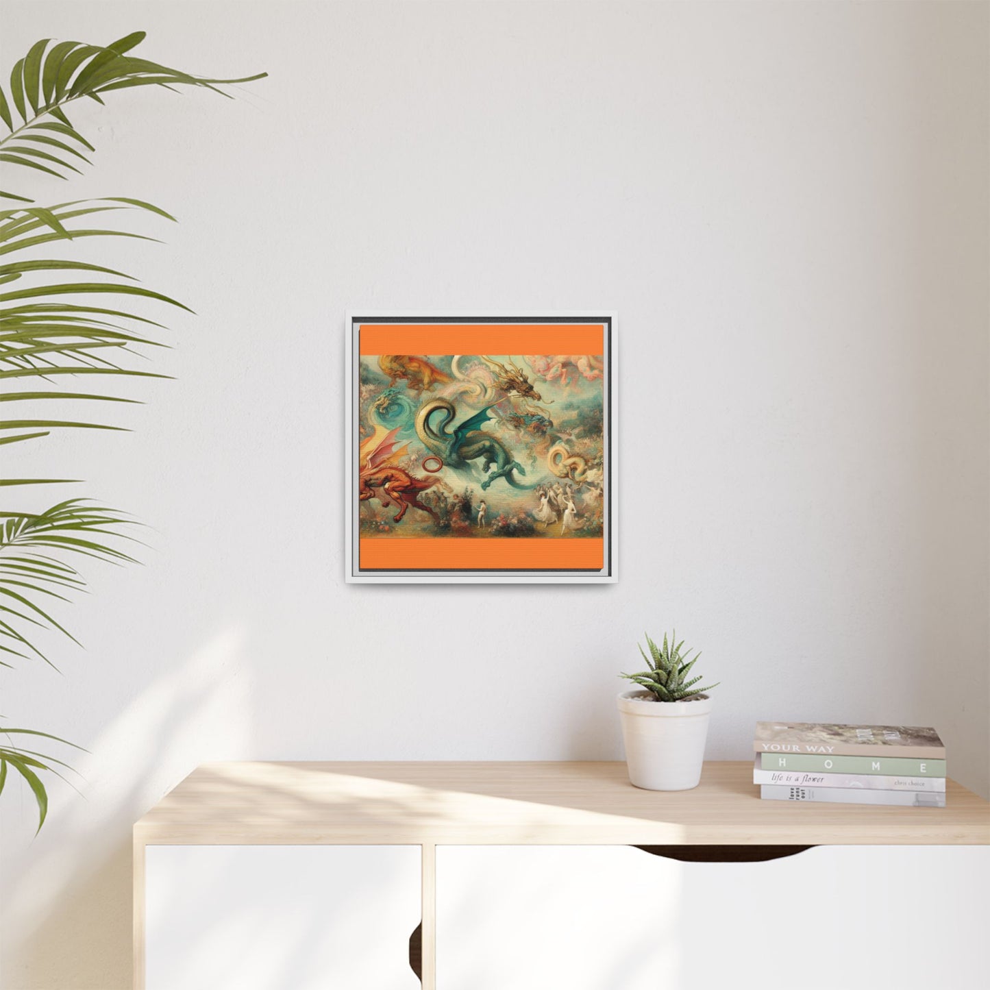 Degas Dreams of Dragons Canvas, Framed (Multi-color)