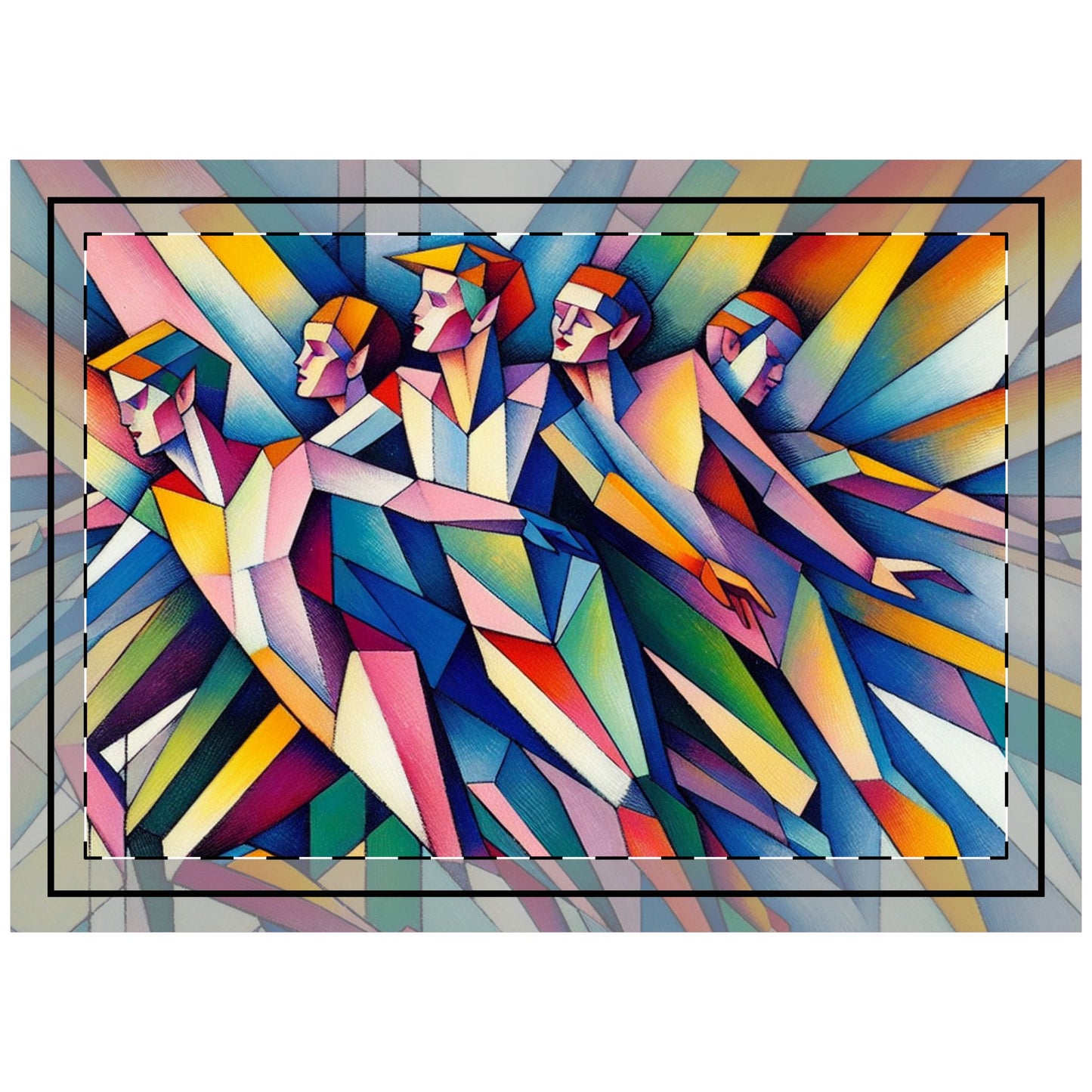 Picasso's Pixies Throw Pillow