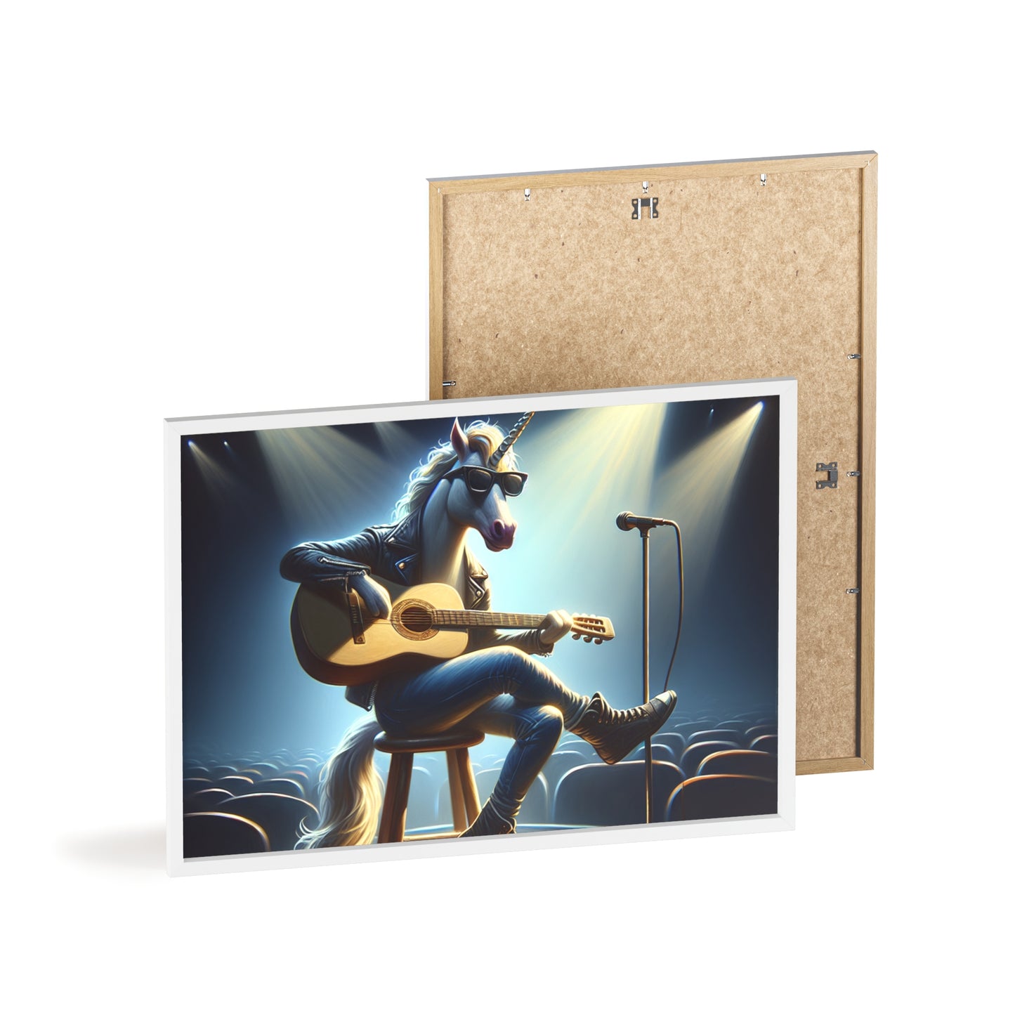 Framed Unicorn Unplugged Poster