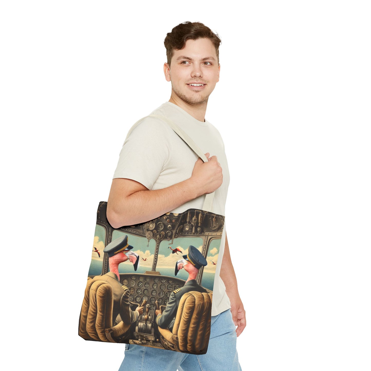 Flamingo Flight Deck Tote Bag