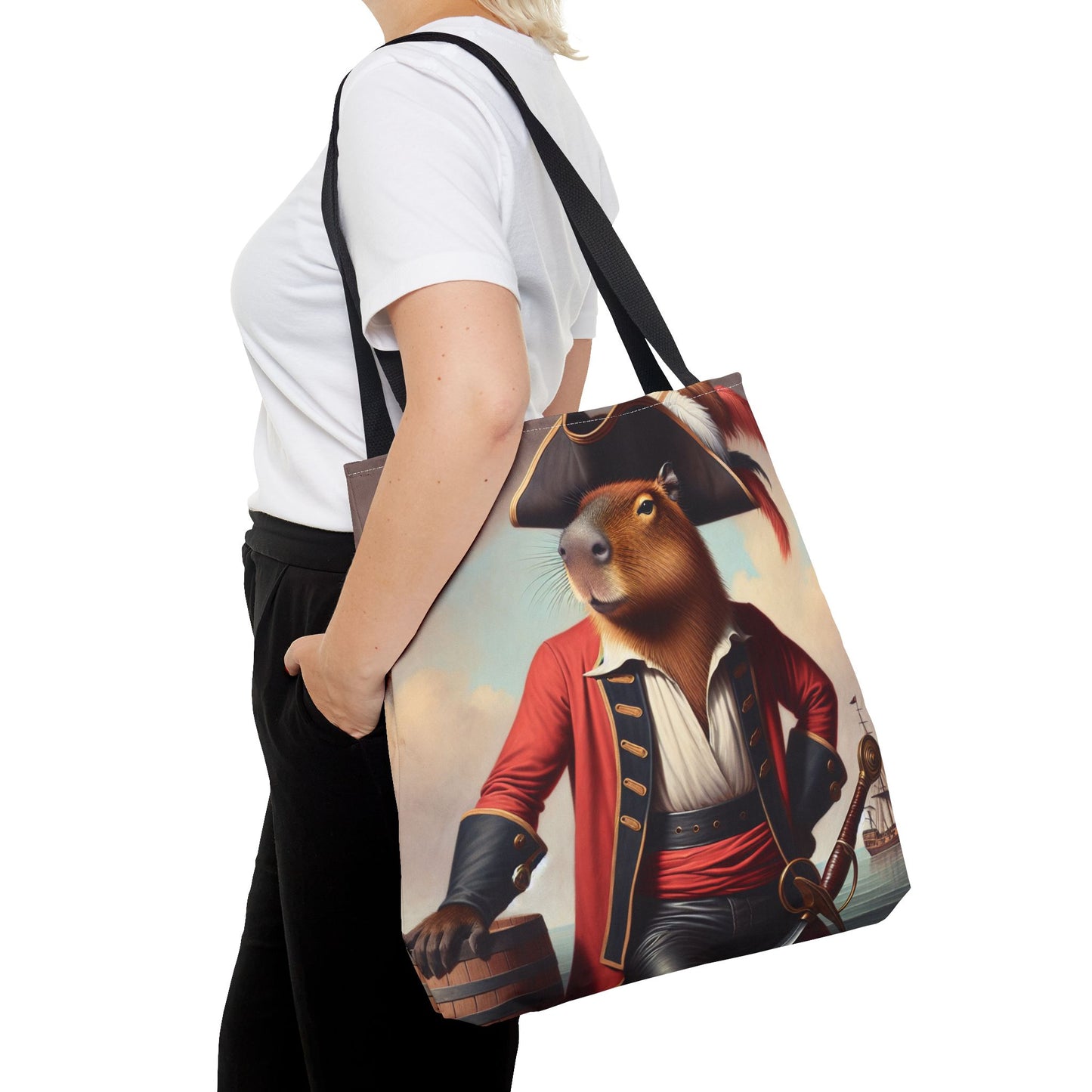 Captain Capybara Tote Bag