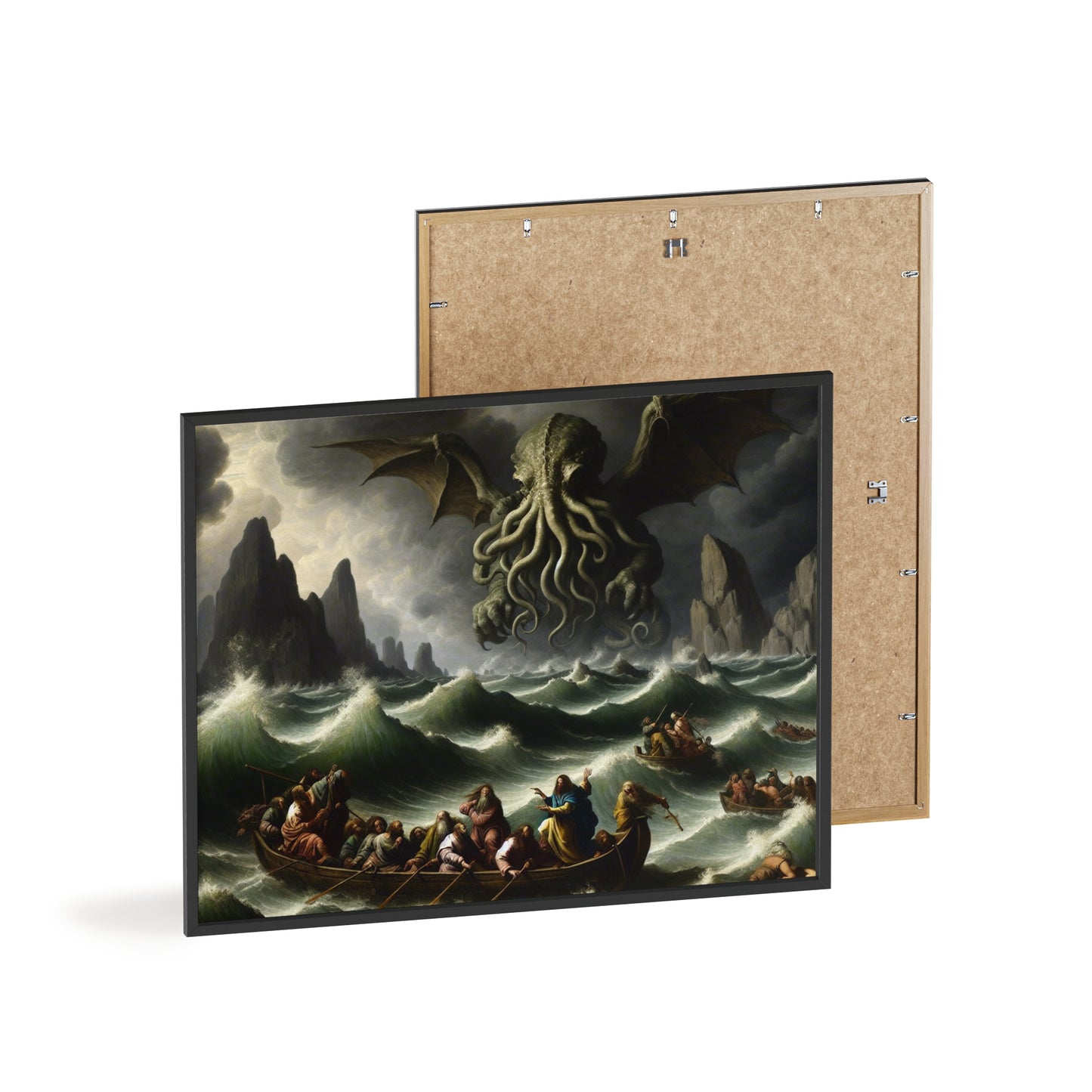 Framed Cthulhu in the Storm Poster