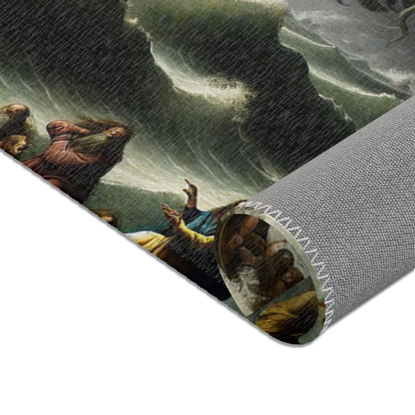 Cthulhu in the Storm Area Rug - HORIZONTAL