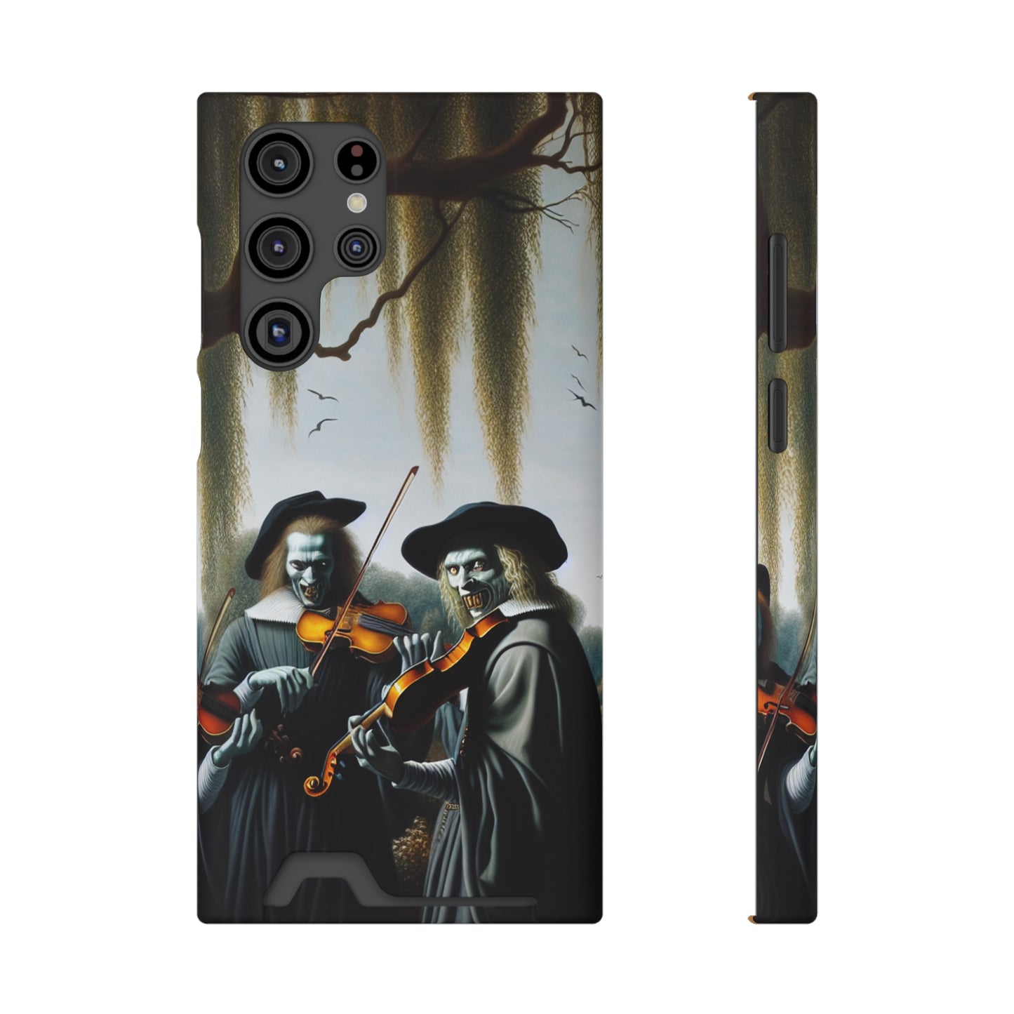 Vermeer's Vampire Violinists Phone Case with Card Holder - GALAXY