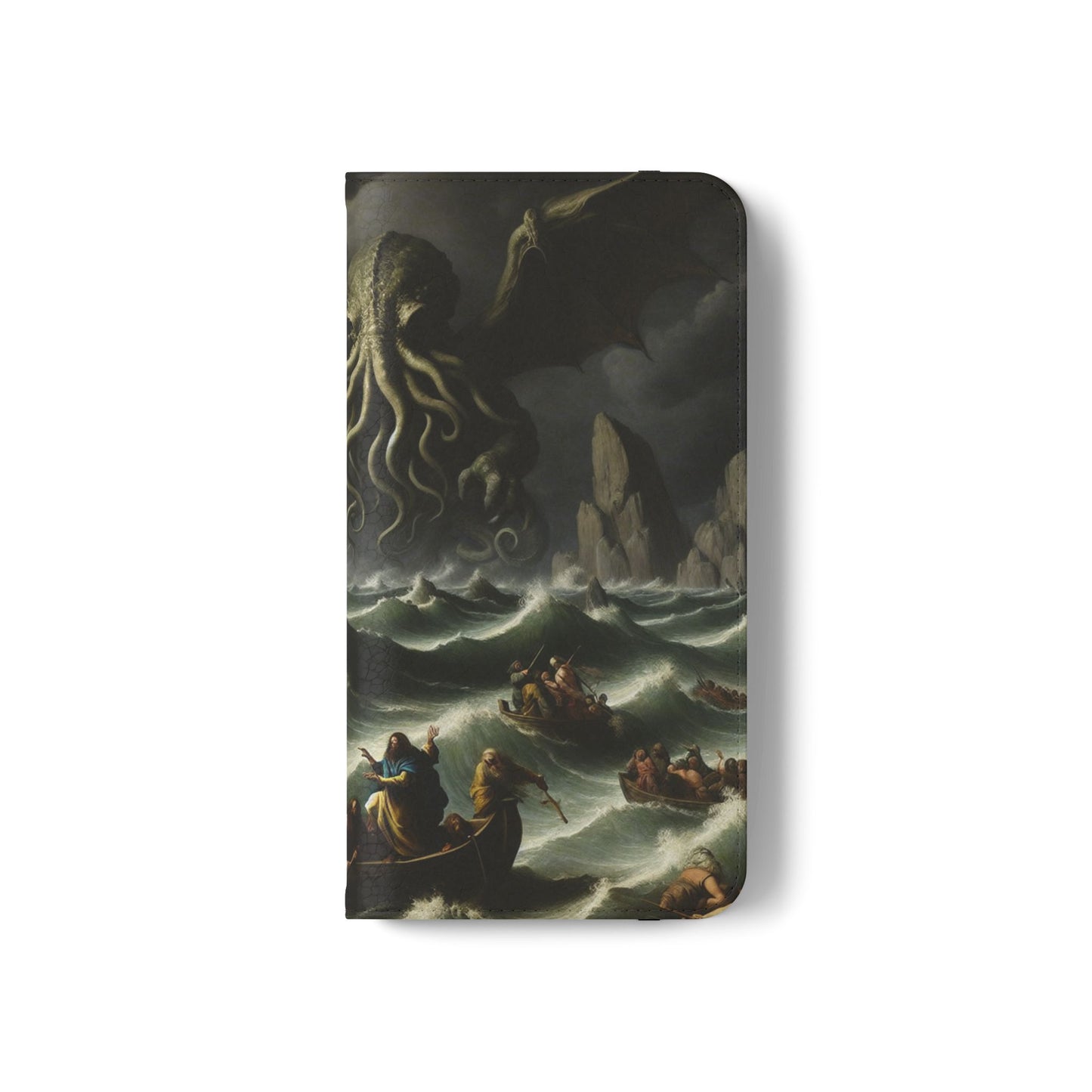 Cthulhu in the Storm Flip Cases for iPhones