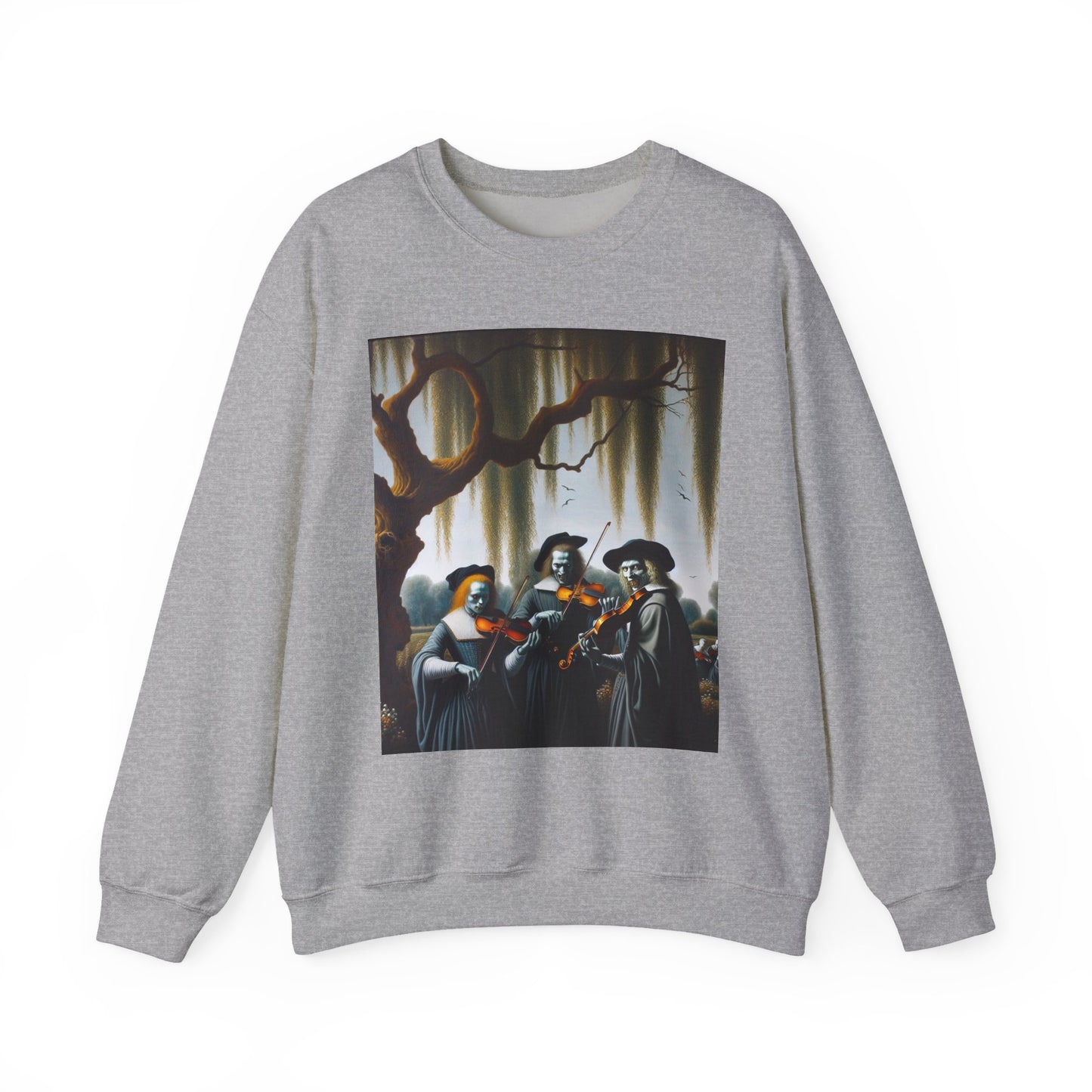 Vermeer's Vampire Violinists Crewneck Sweatshirt