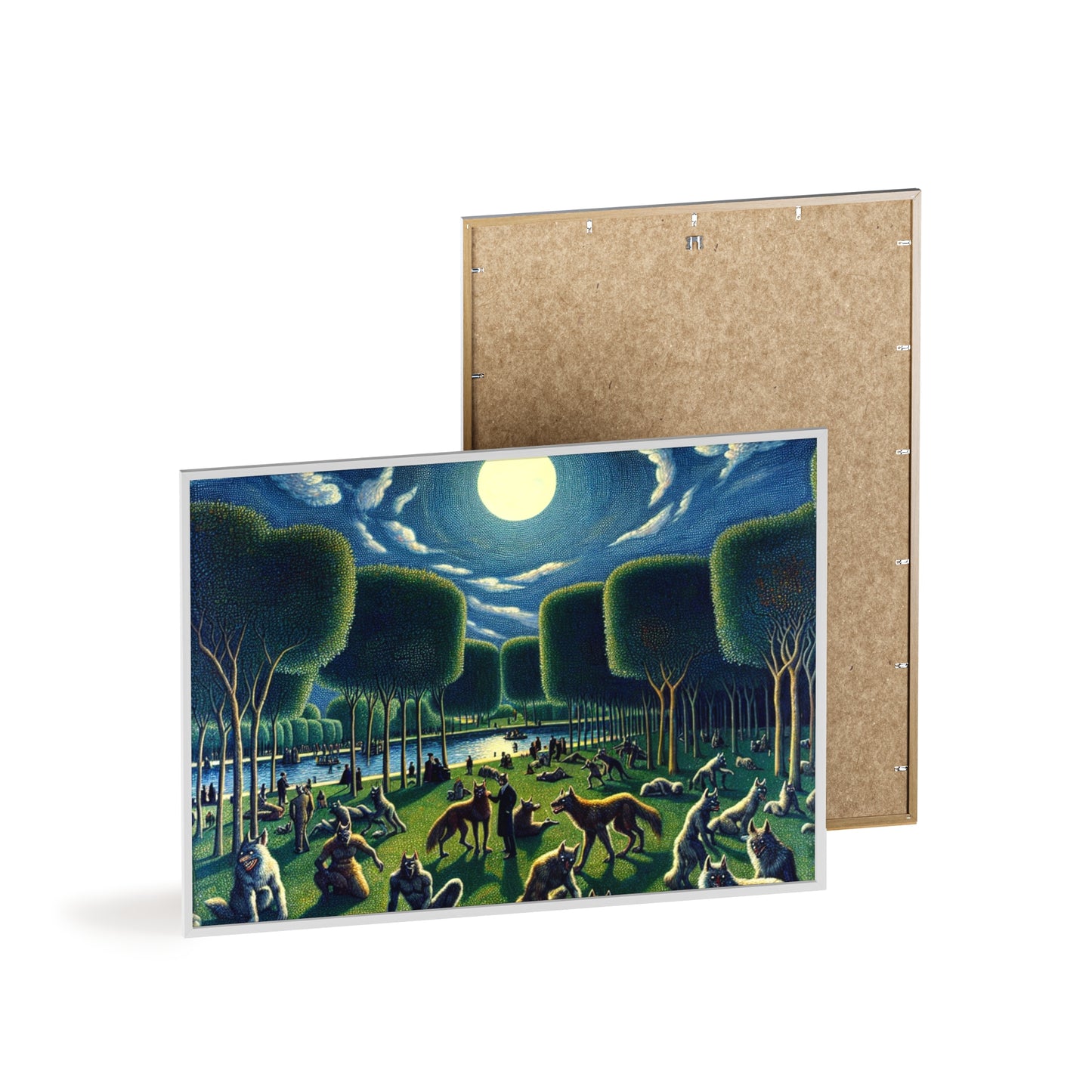 Framed Werewolves at the Waterfront Poster