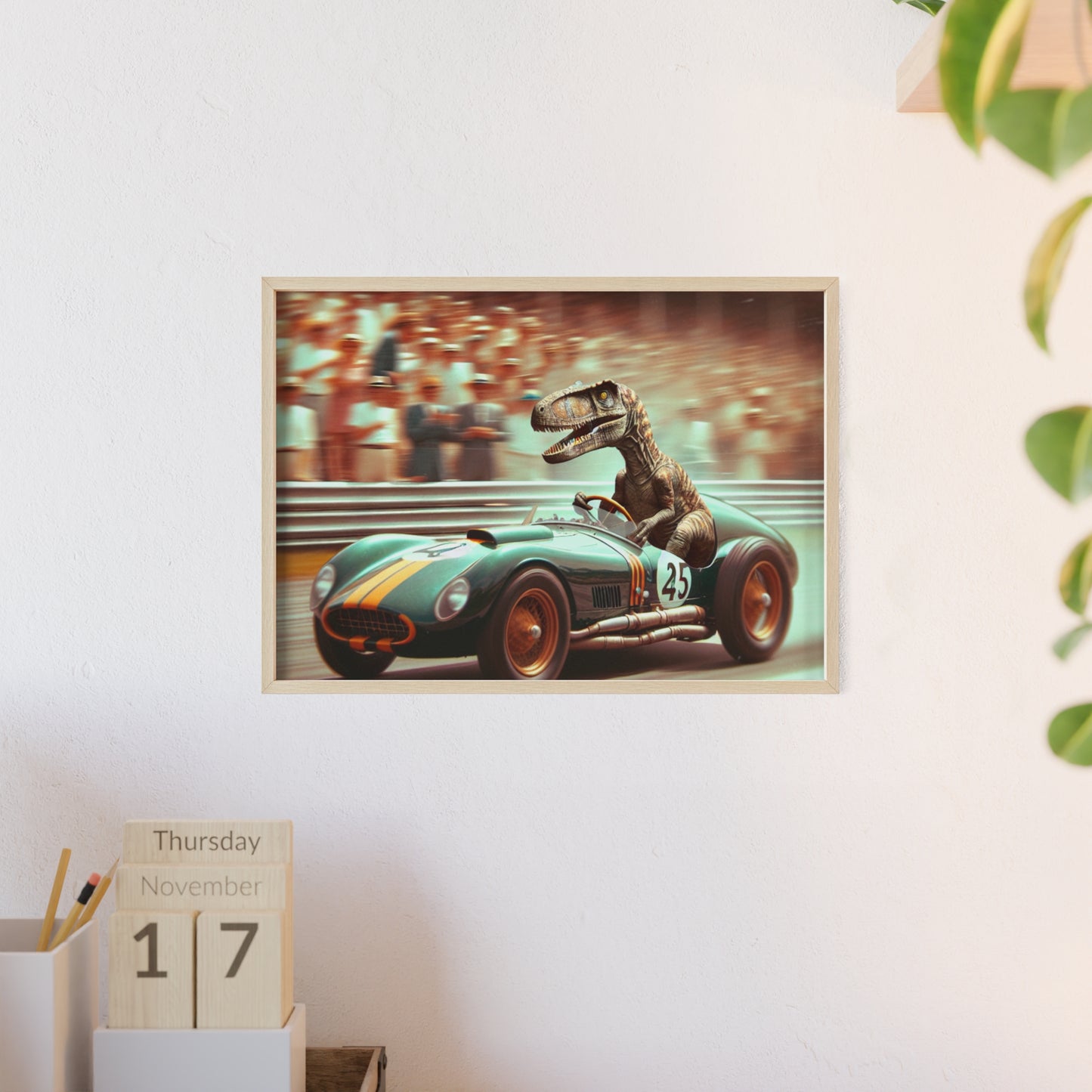 Framed Velocity Raptor Poster