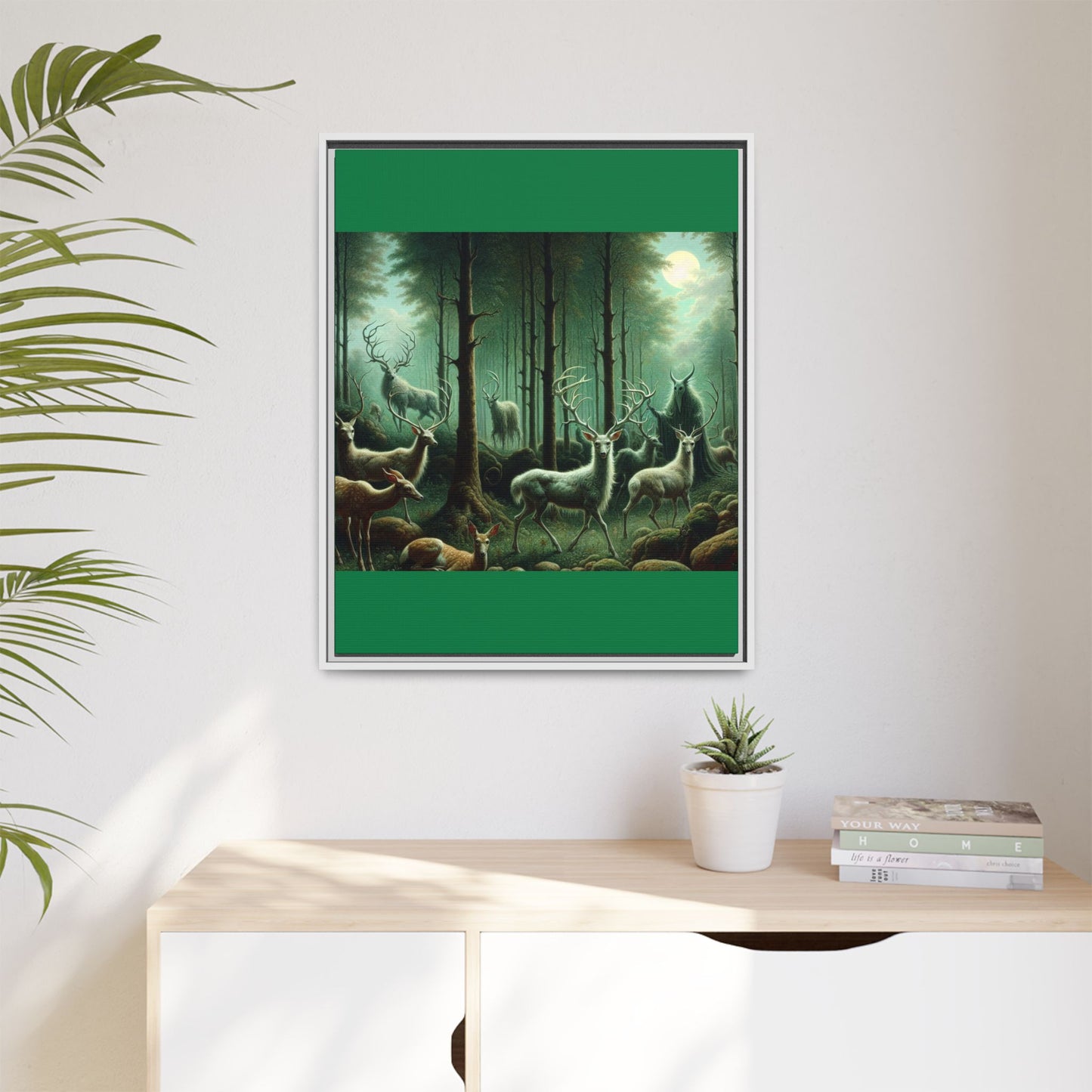 Wendigo Shepherd Canvas, Framed (Multi-color)