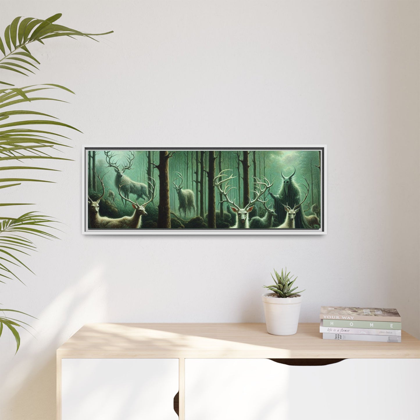 Wendigo Shepherd Canvas, Framed (Multi-color)