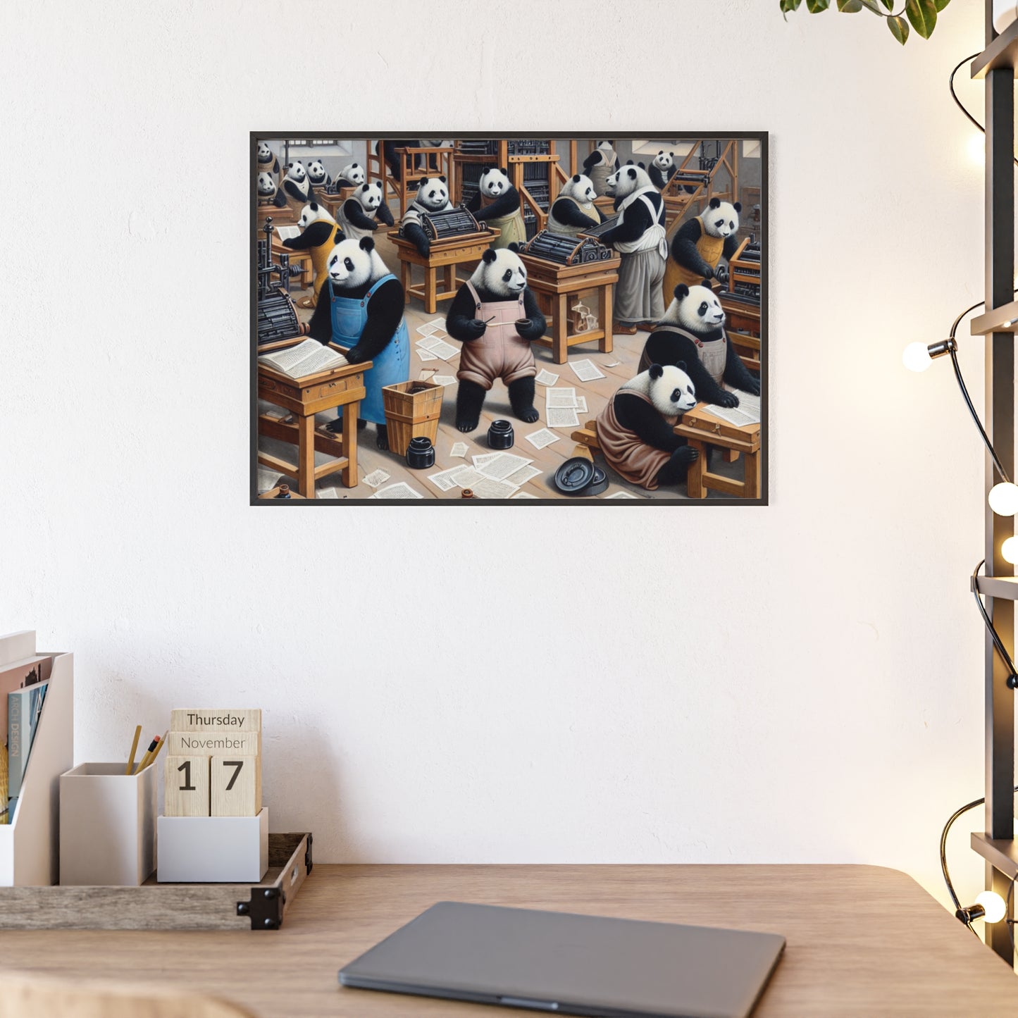 Framed Printing Pandamonium Poster