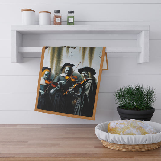 Vermeer's Vampire Violinists Tea Towels