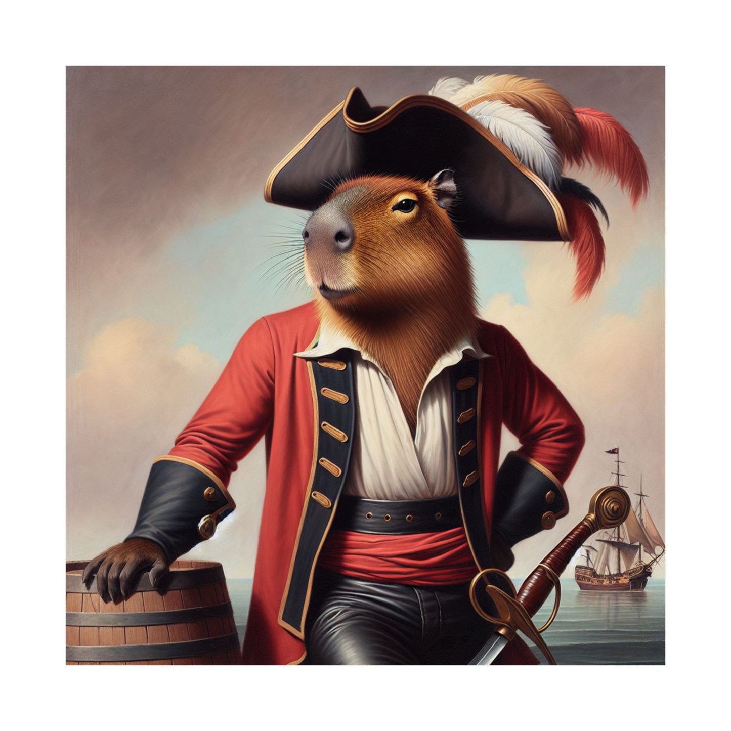 Captain Capybara Poster
