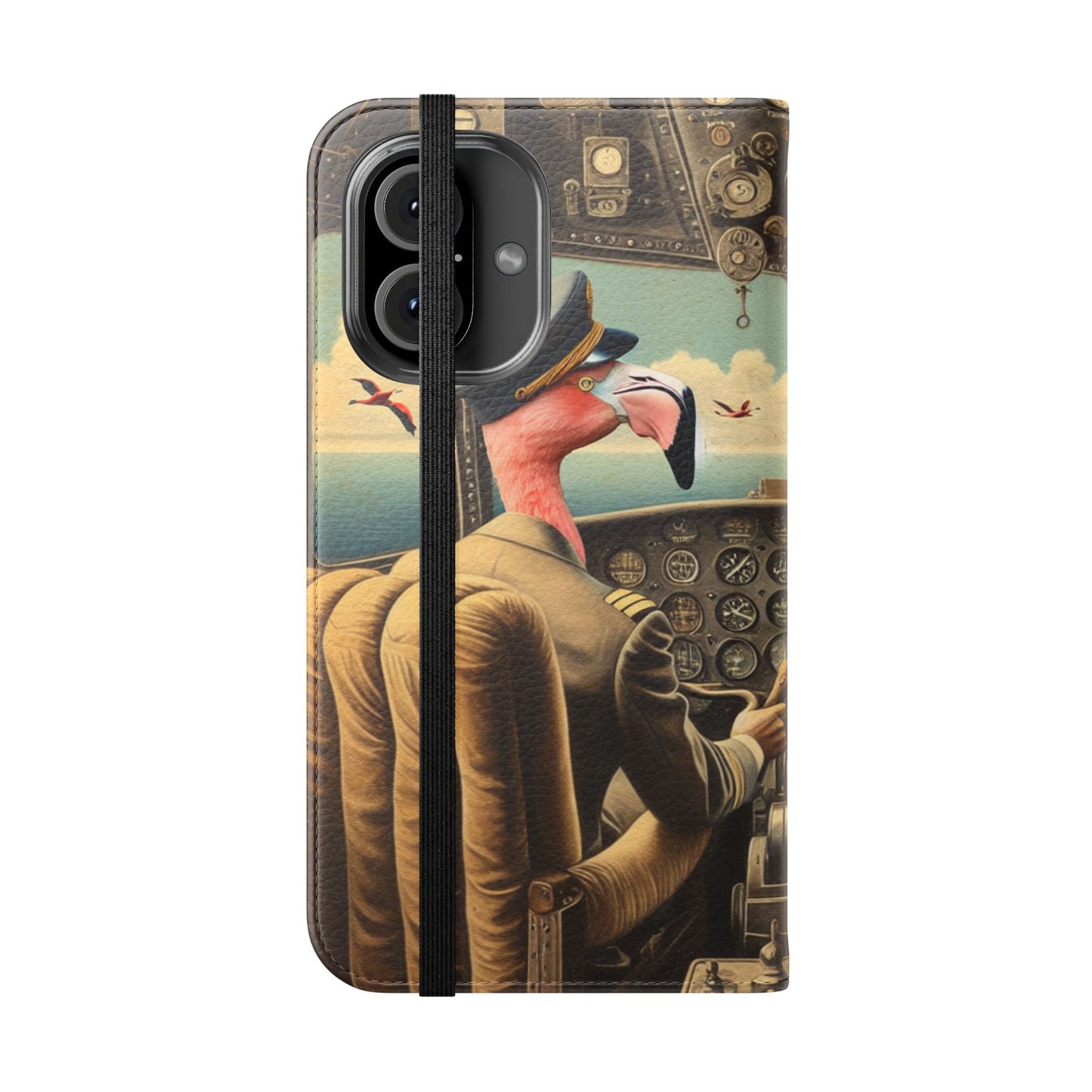 Flamingo Flight Deck Flip Case - iPhone/Galaxy