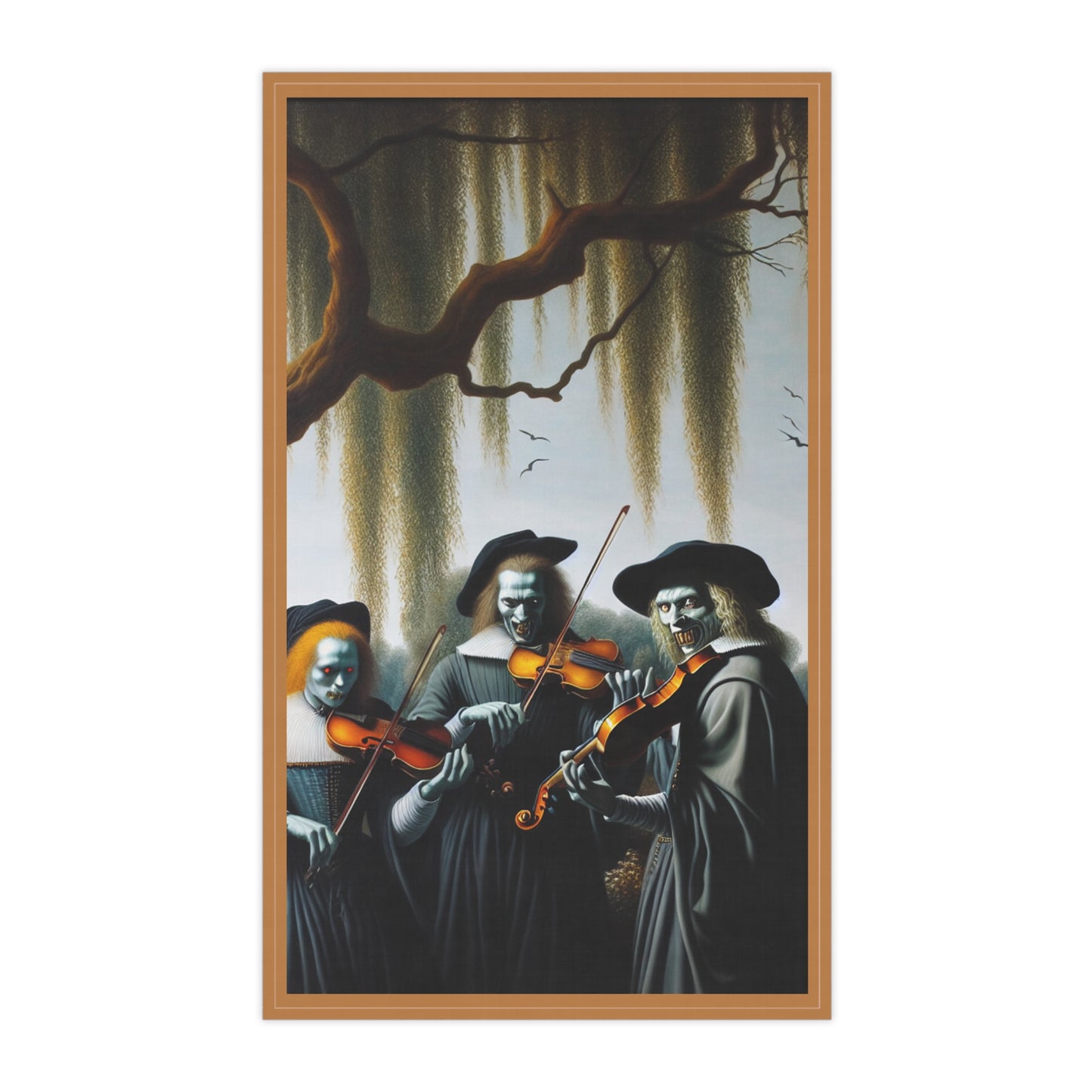 Vermeer's Vampire Violinists Tea Towels