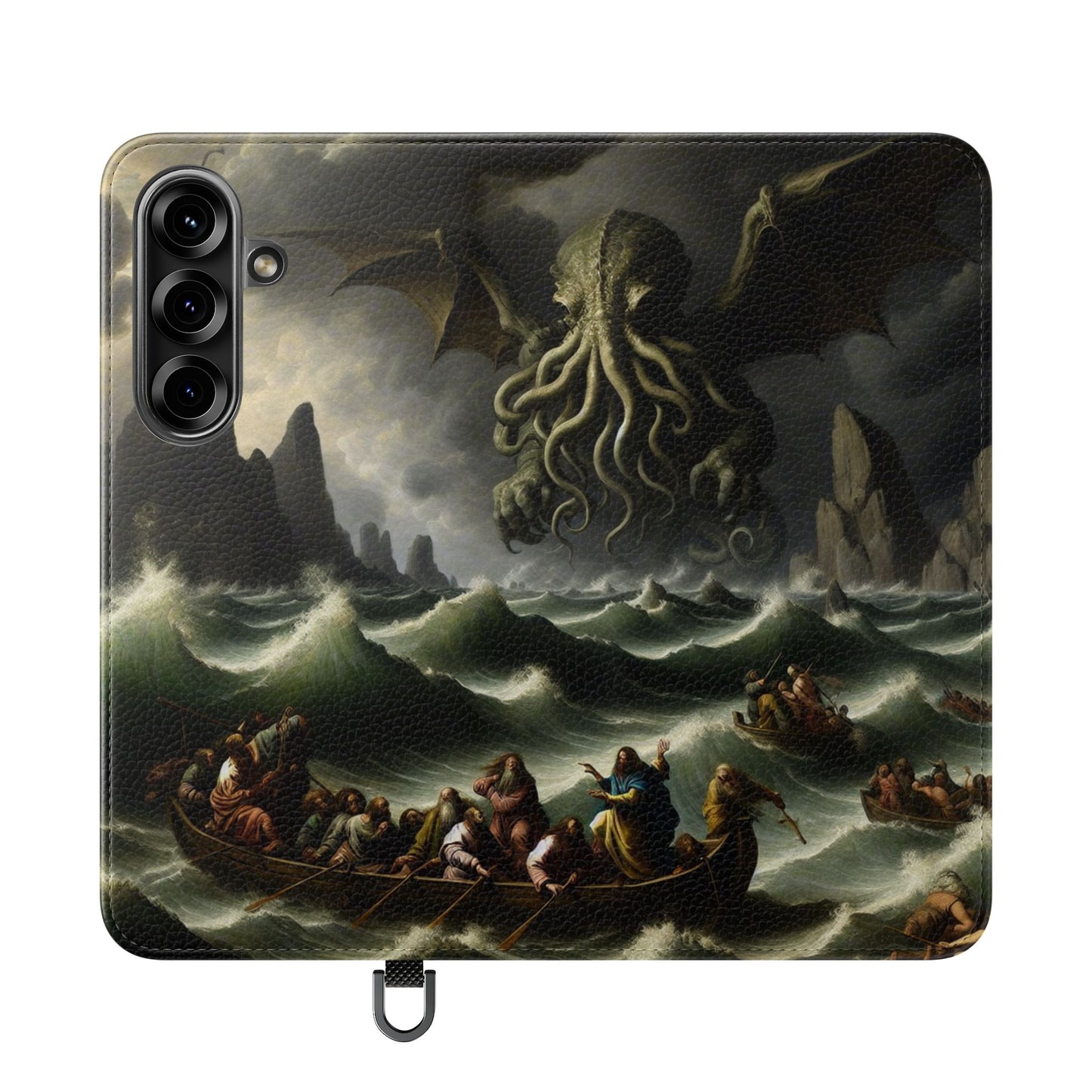 Cthulhu in the Storm Flip Cases for iPhones