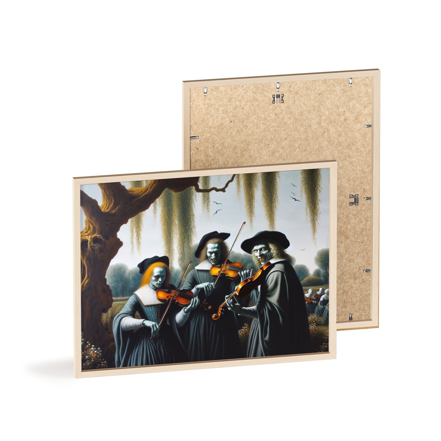 Framed Vermeer's Vampire Violinists Poster