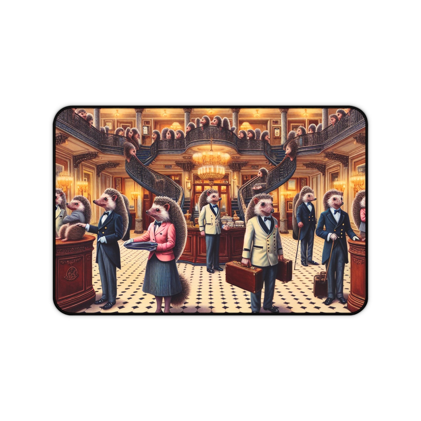 Hedgehog Hotel Desk Mat