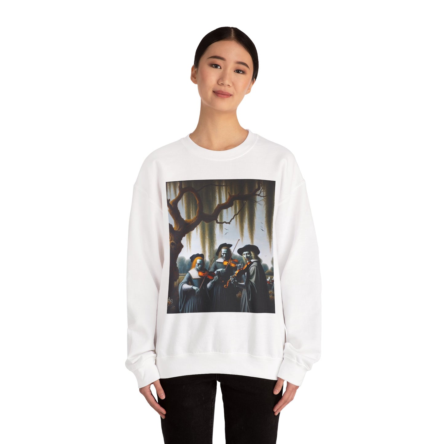 Vermeer's Vampire Violinists Crewneck Sweatshirt