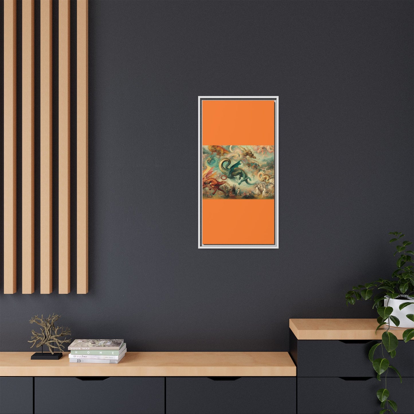 Degas Dreams of Dragons Canvas, Framed (Multi-color)