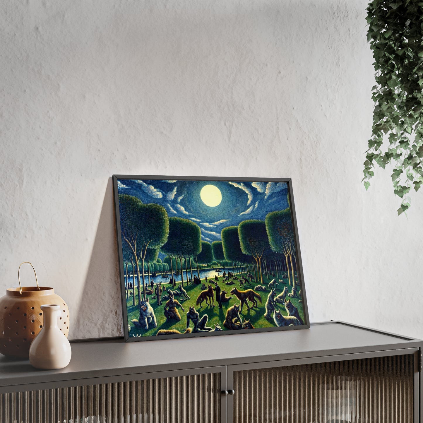 Framed Werewolves at the Waterfront Poster