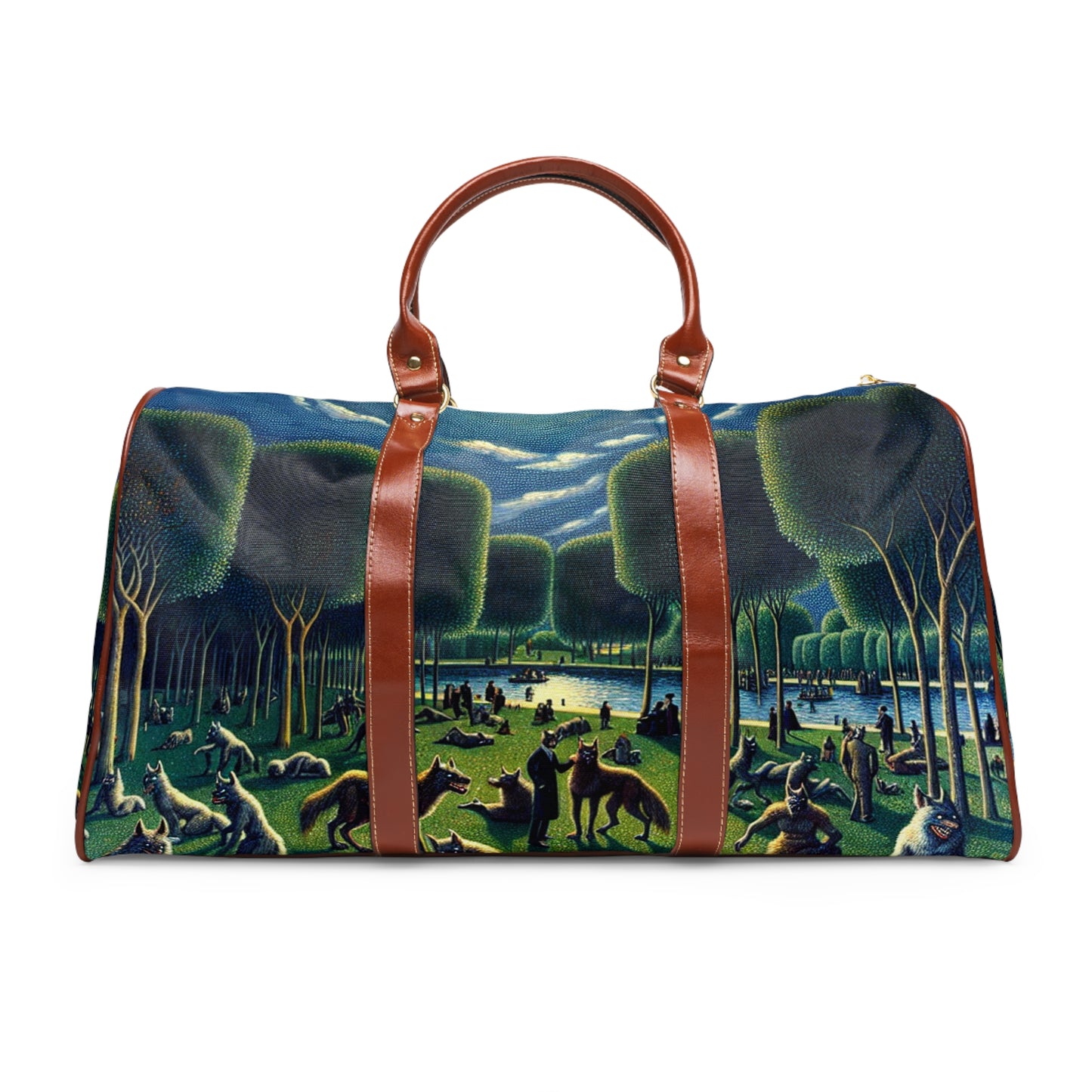 Werewolves at the Waterfront Waterproof Travel Bag