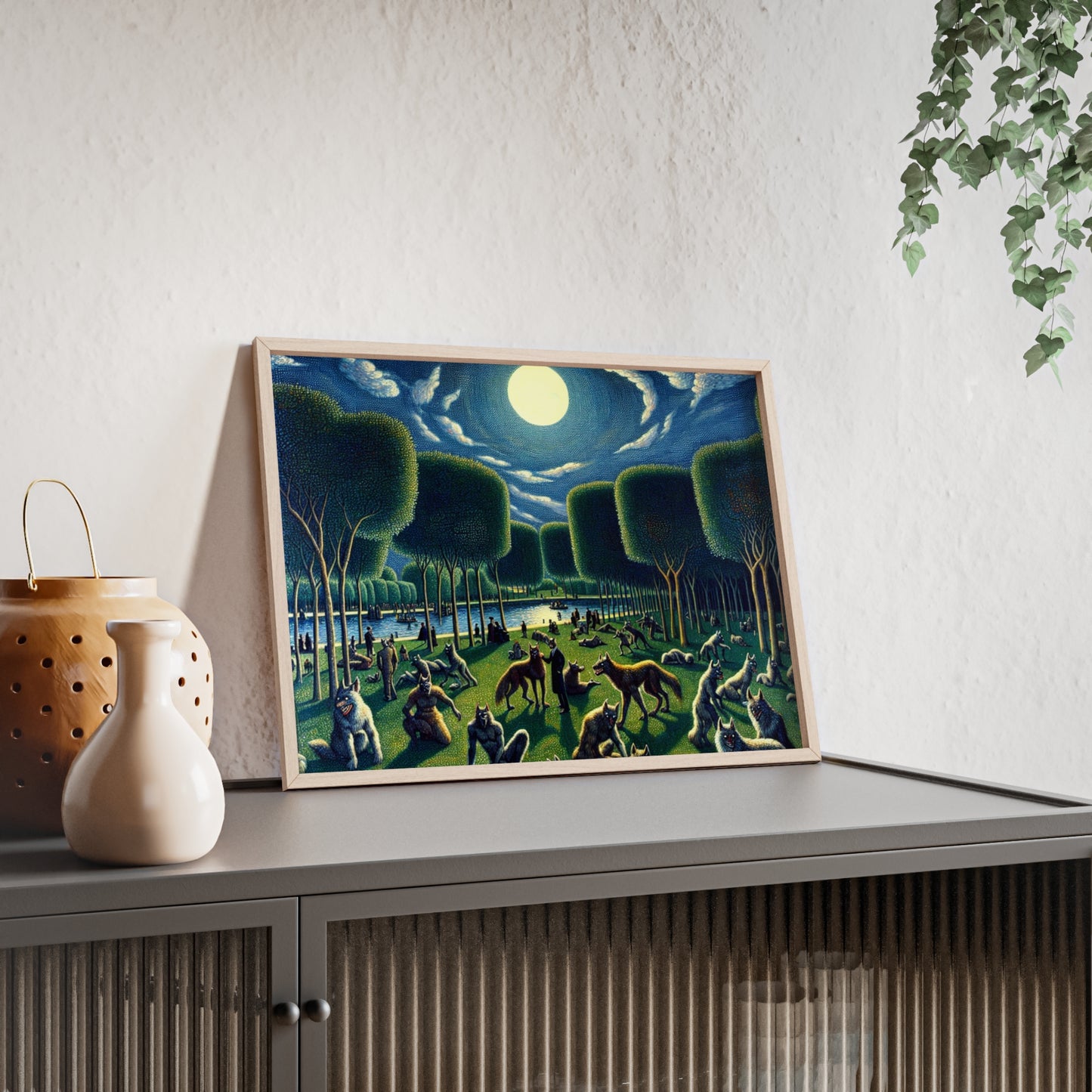 Framed Werewolves at the Waterfront Poster