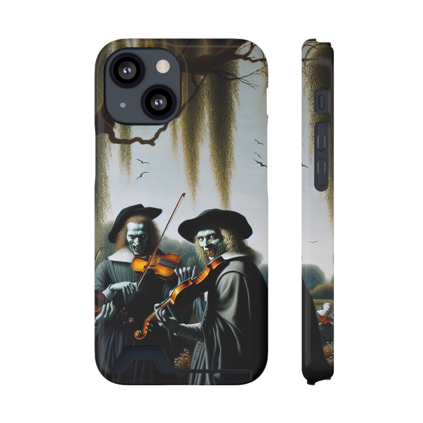 Vermeer's Vampire Violinists Phone Case with Card Holder - IPHONE