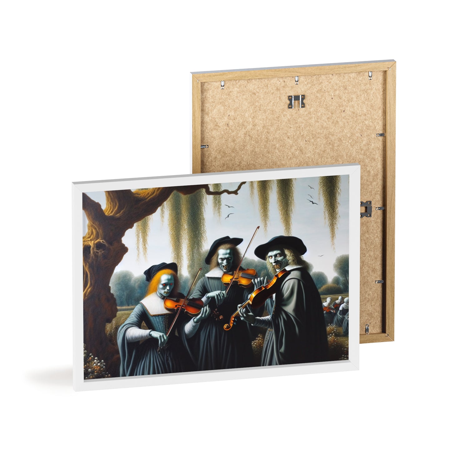 Framed Vermeer's Vampire Violinists Poster