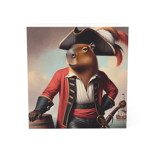 Captain Capybara Post It Note Cube