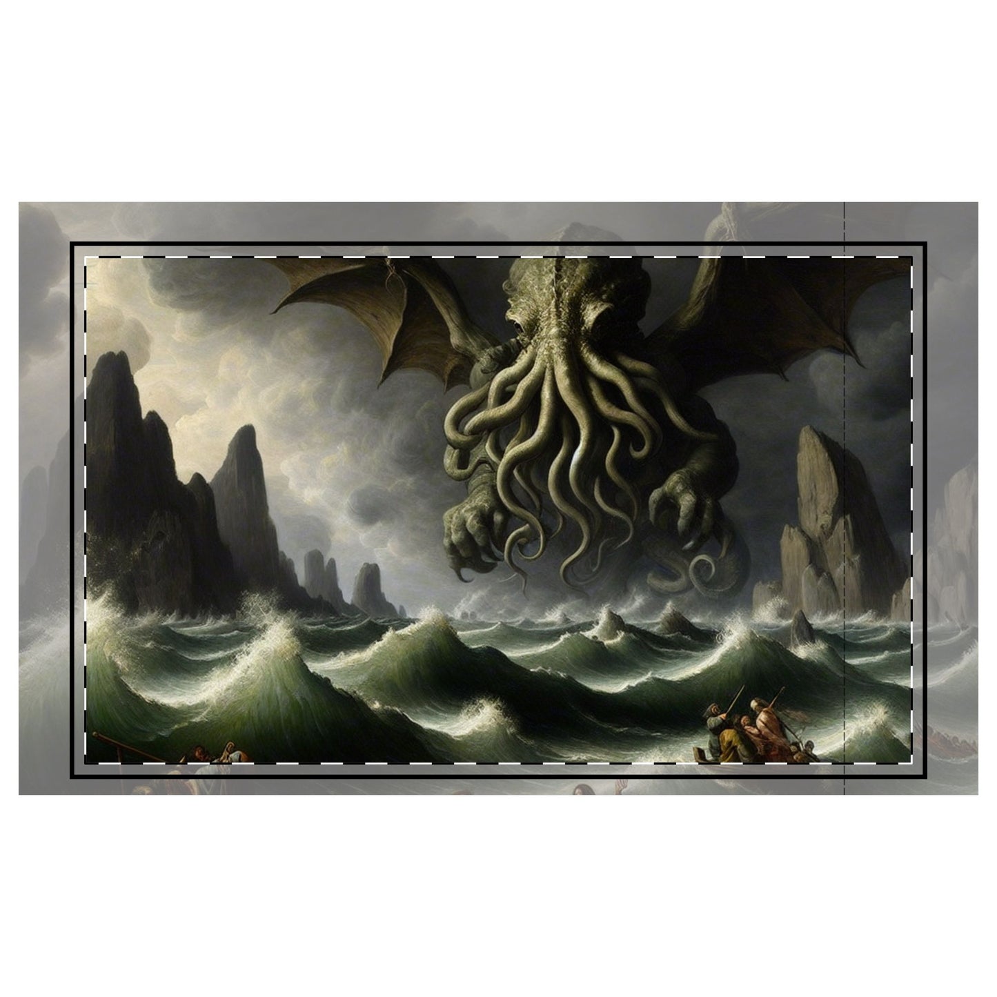 Cthulhu in the Storm Microfiber Pillowcase
