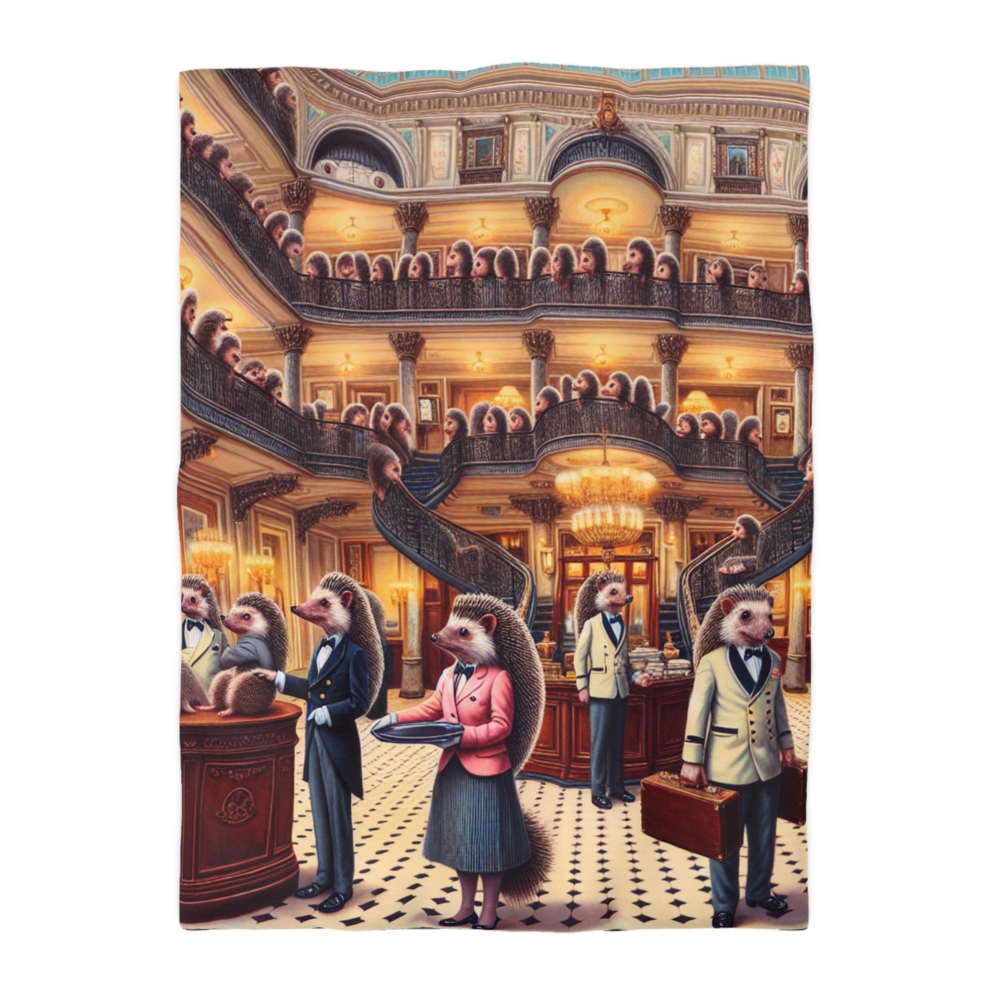 Hedgehog Hotel Microfiber Duvet Cover