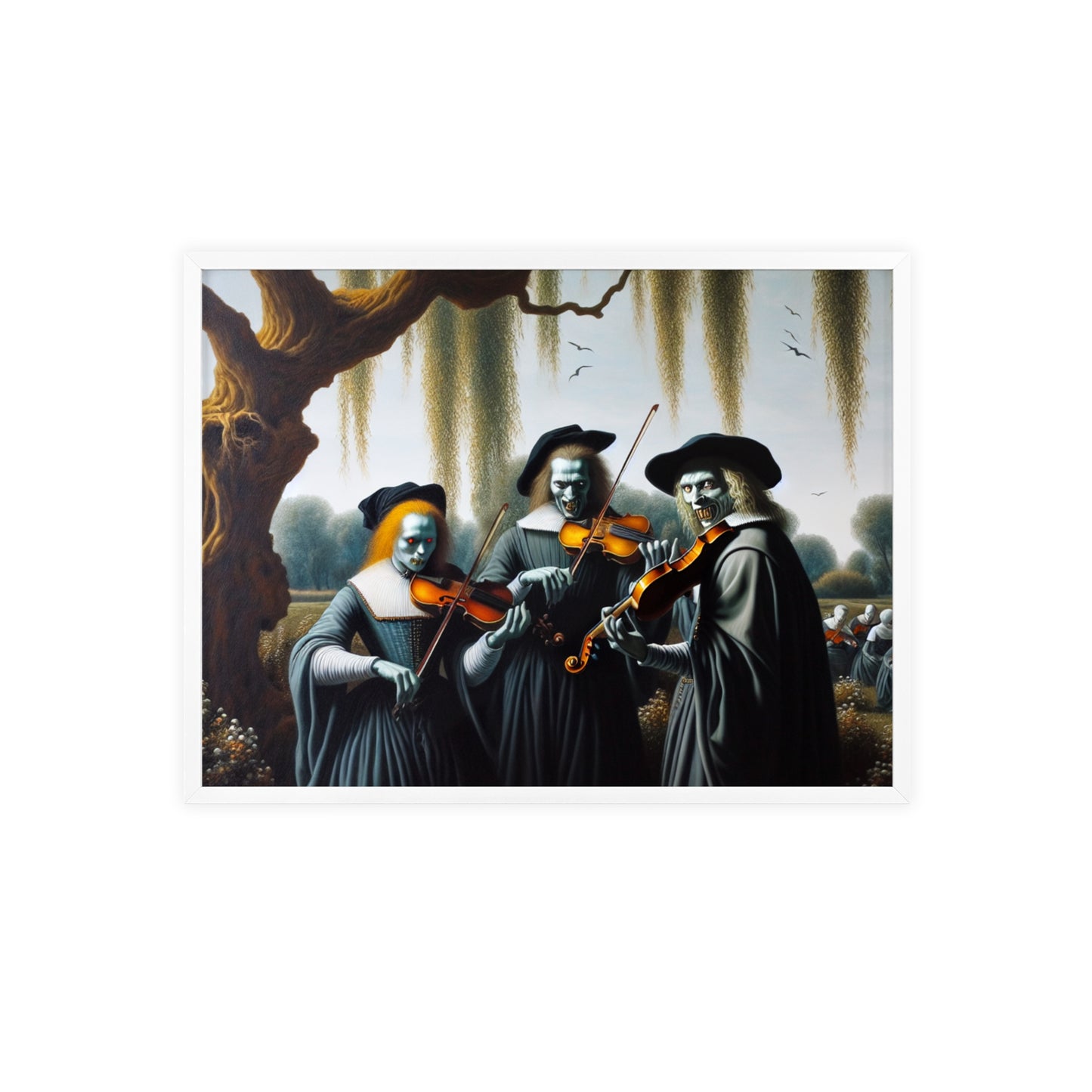 Framed Vermeer's Vampire Violinists Poster