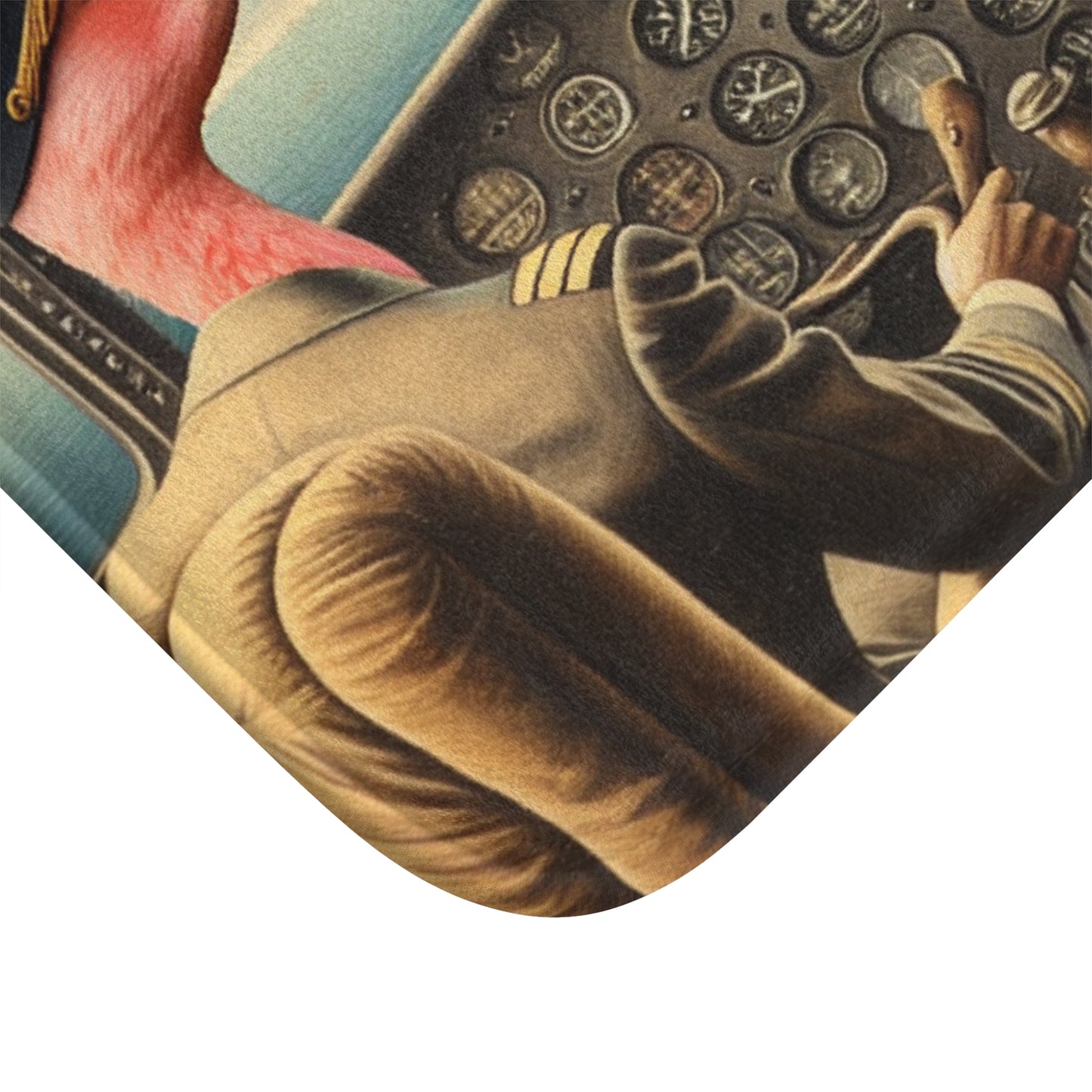 Flamingo Flight Deck Bath Mat