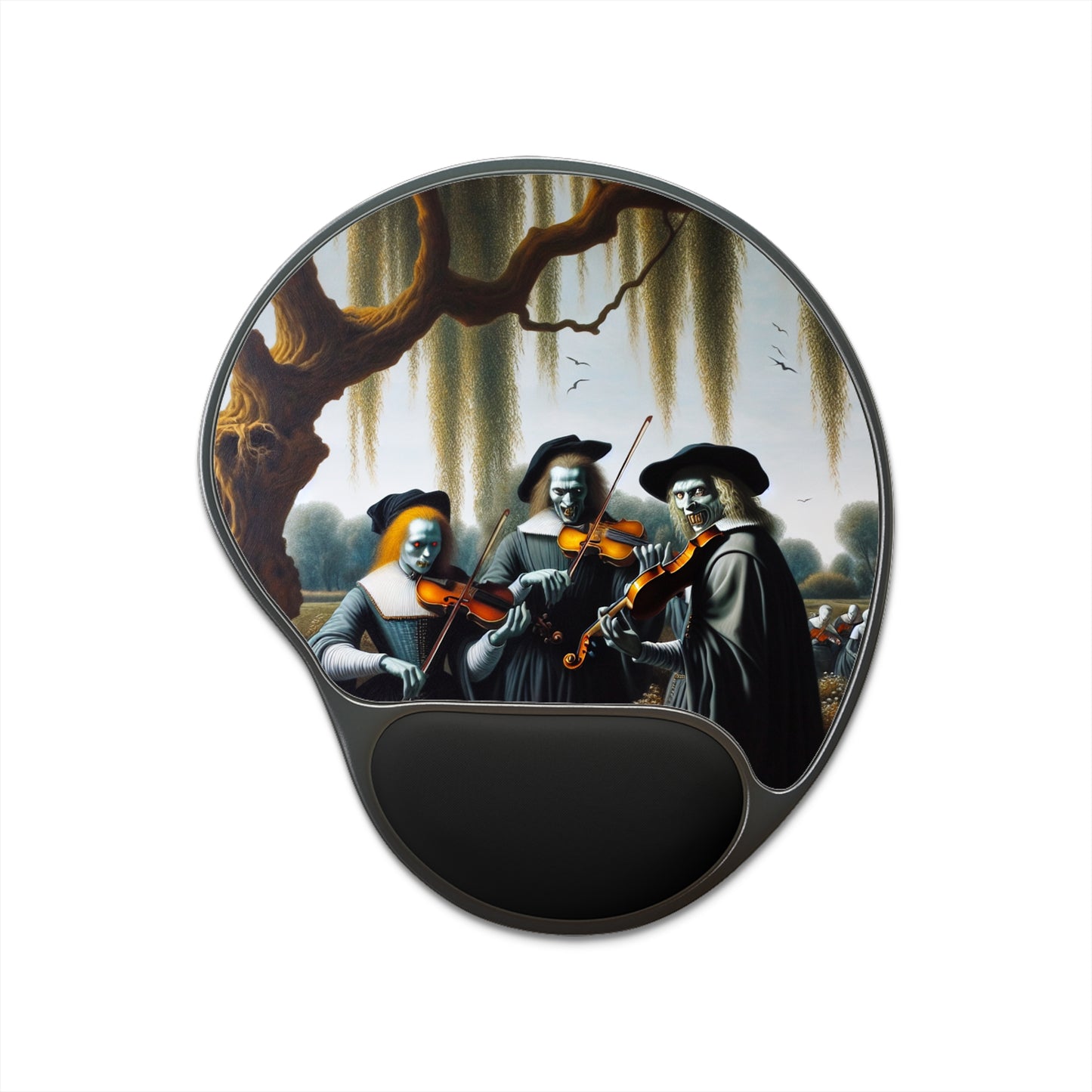 Vermeer's Vampire Violinists Mouse Pad with Wrist Rest