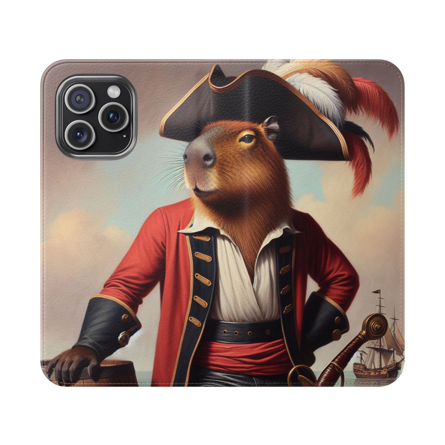 Captain Capybara Flip Case - iPhone/Galaxy