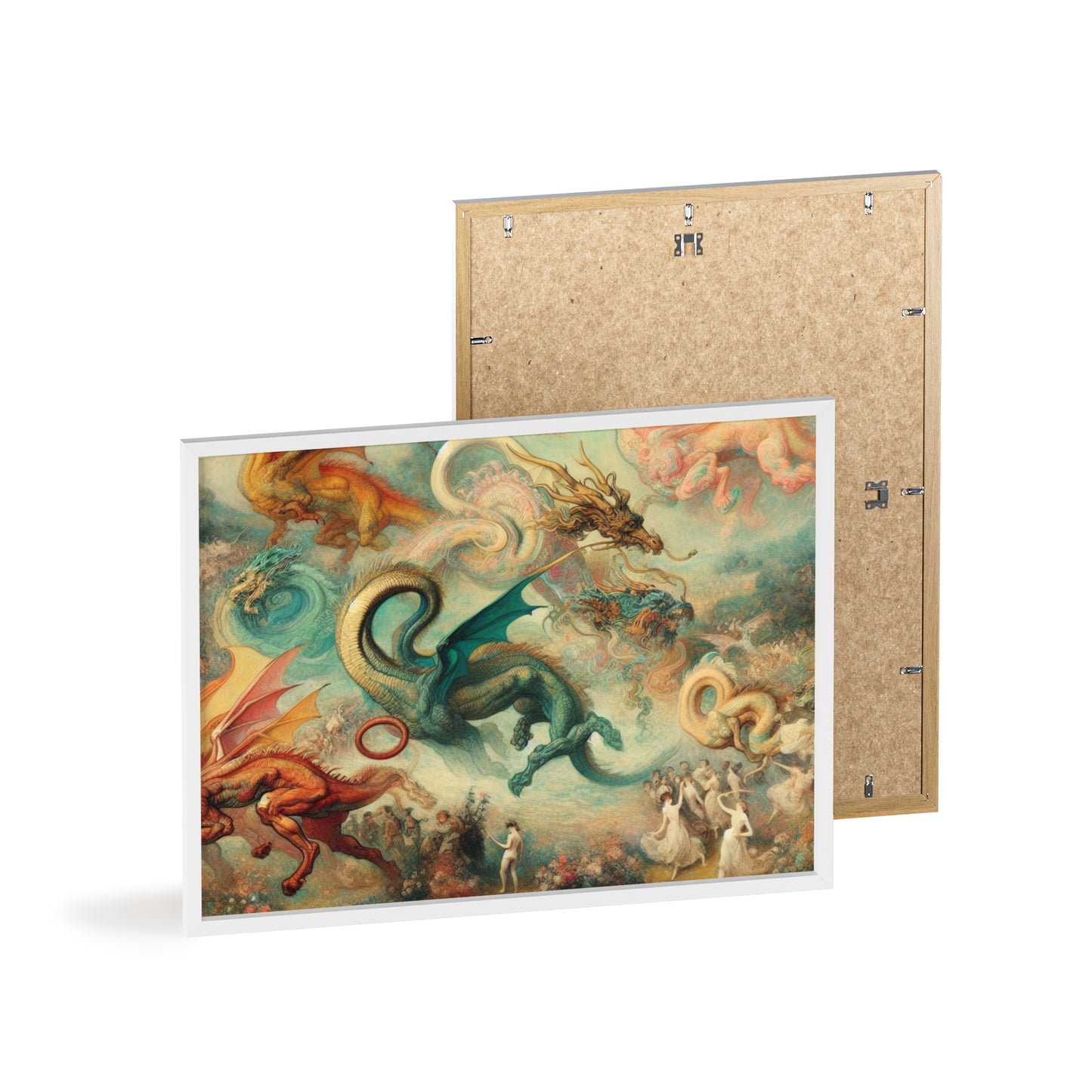Framed Degas Dreams of Dragons Poster