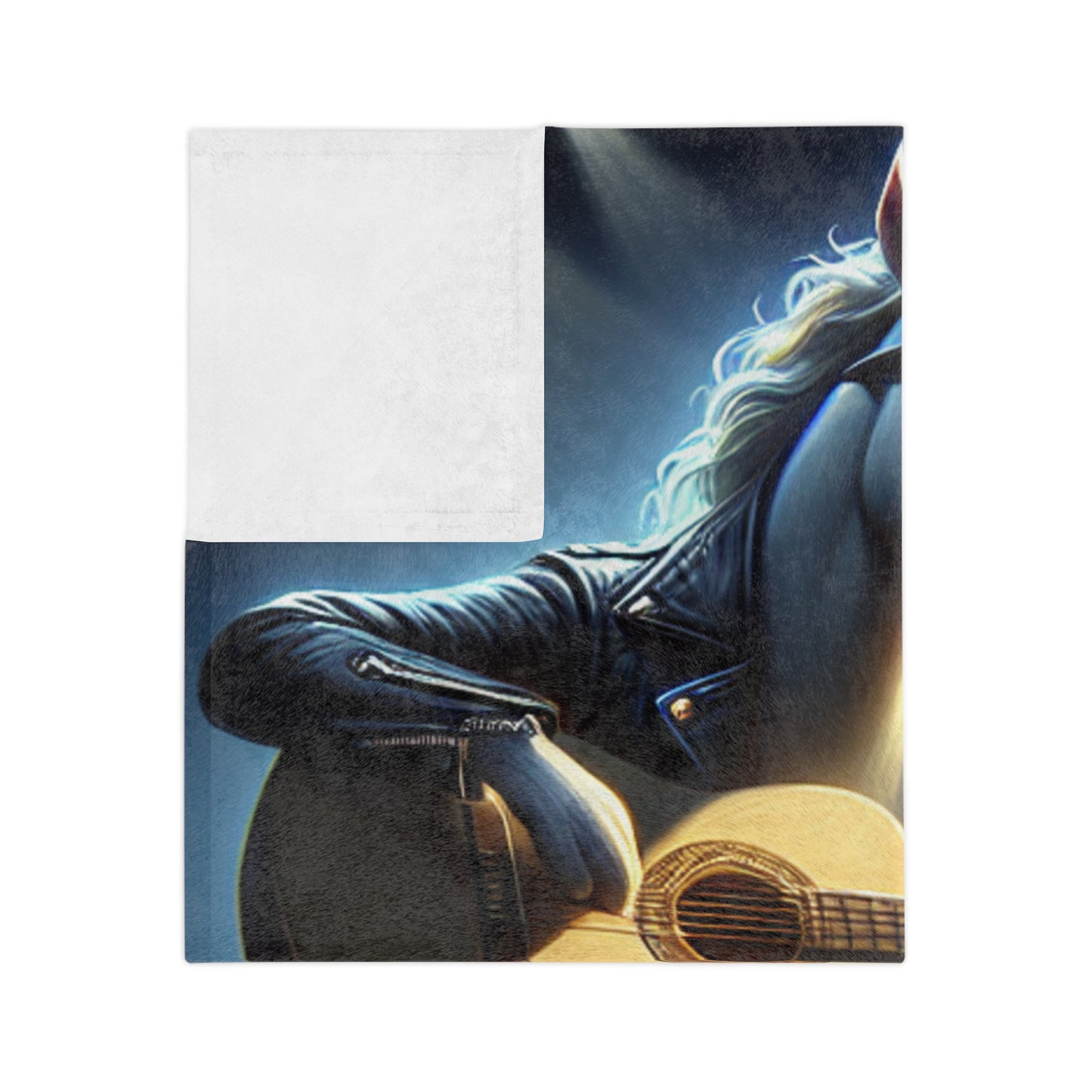 Unicorn Unplugged Velveteen Microfiber Blanket