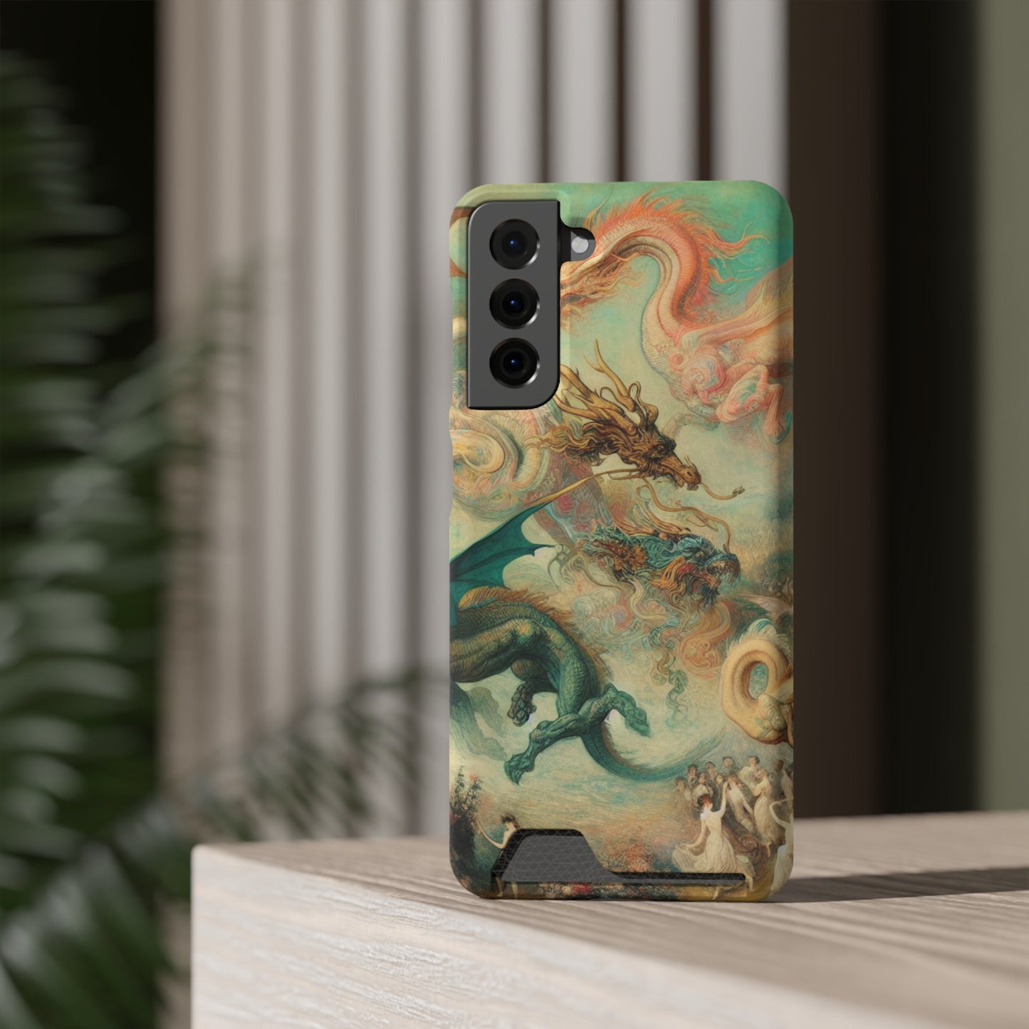 Degas Dreams of Dragons Phone Case with Card Holder - GALAXY