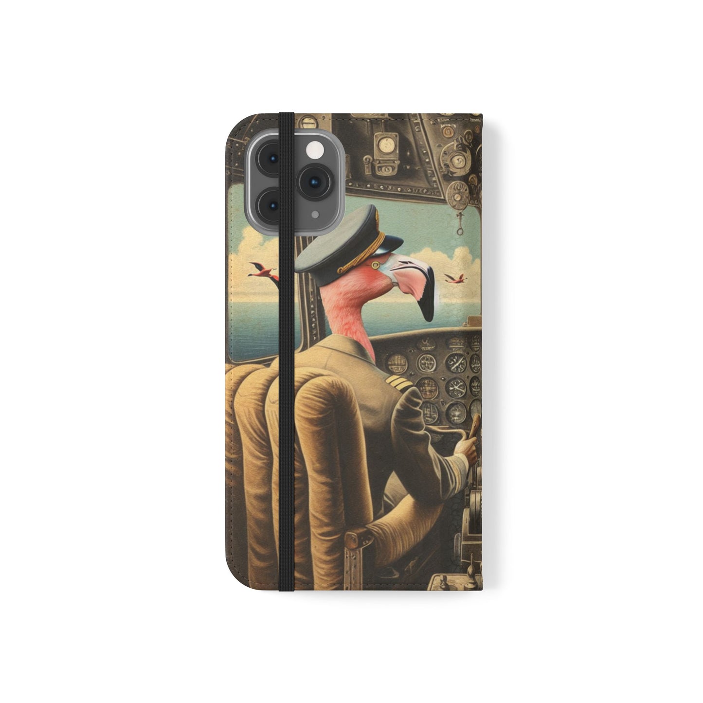 Flamingo Flight Deck Flip Case - iPhone/Galaxy