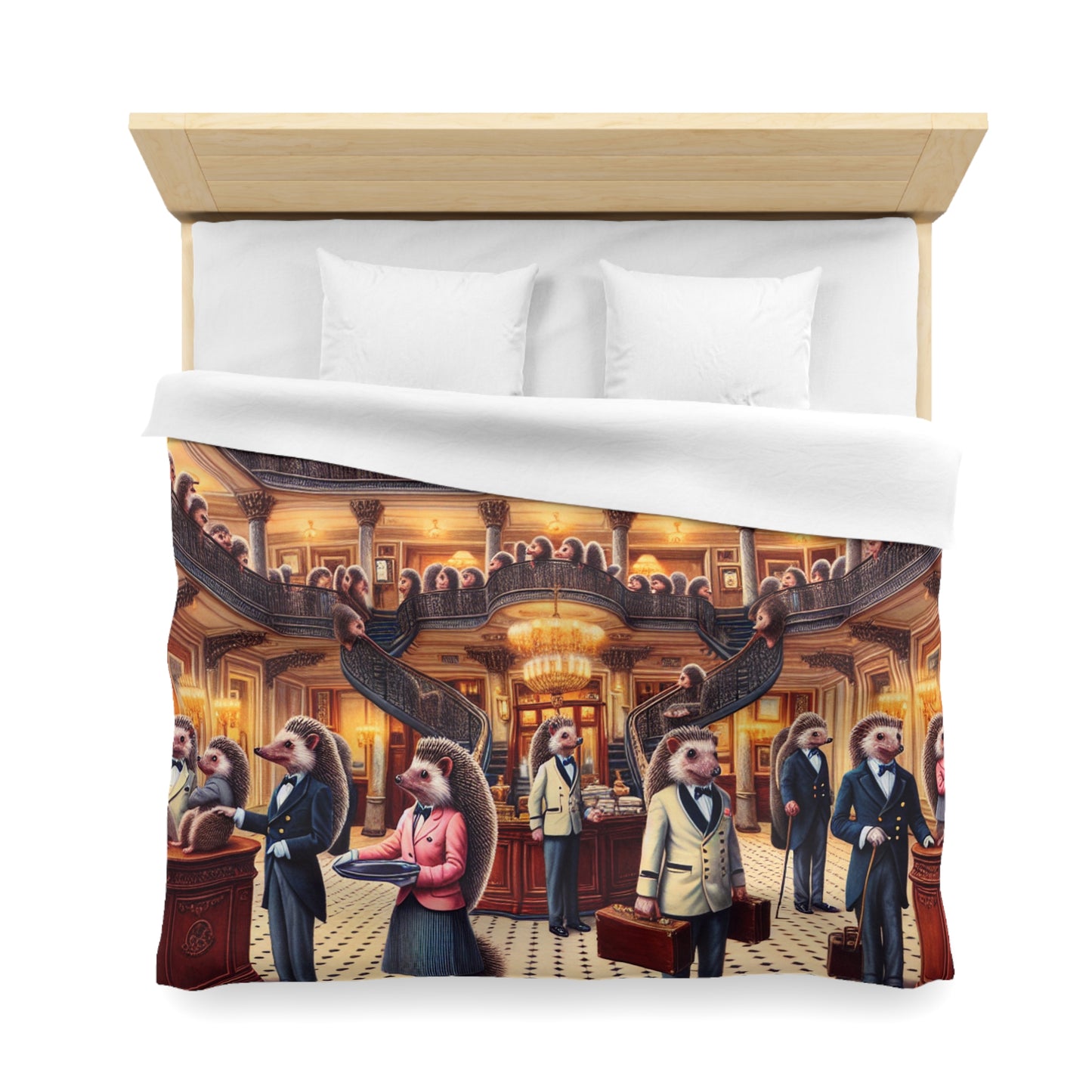 Hedgehog Hotel Microfiber Duvet Cover