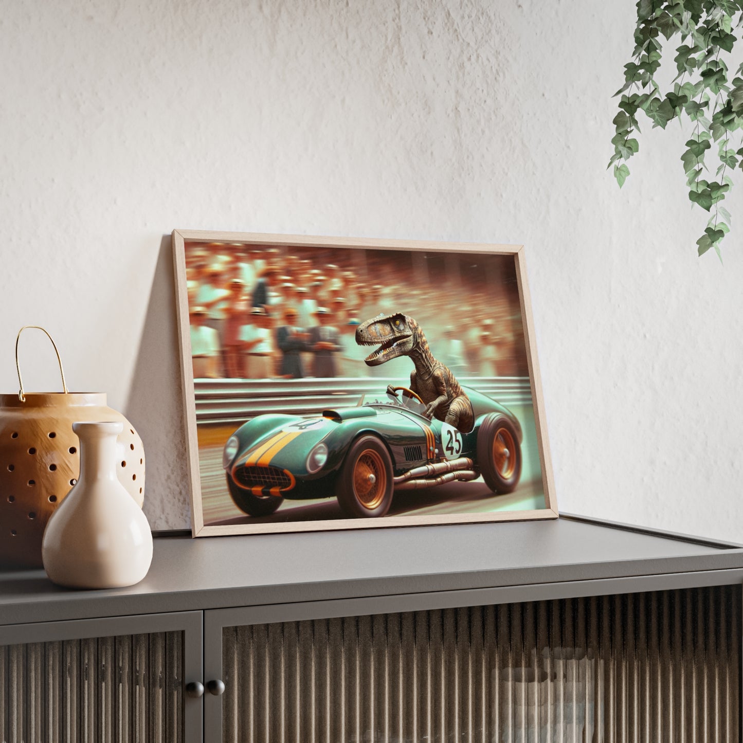 Framed Velocity Raptor Poster