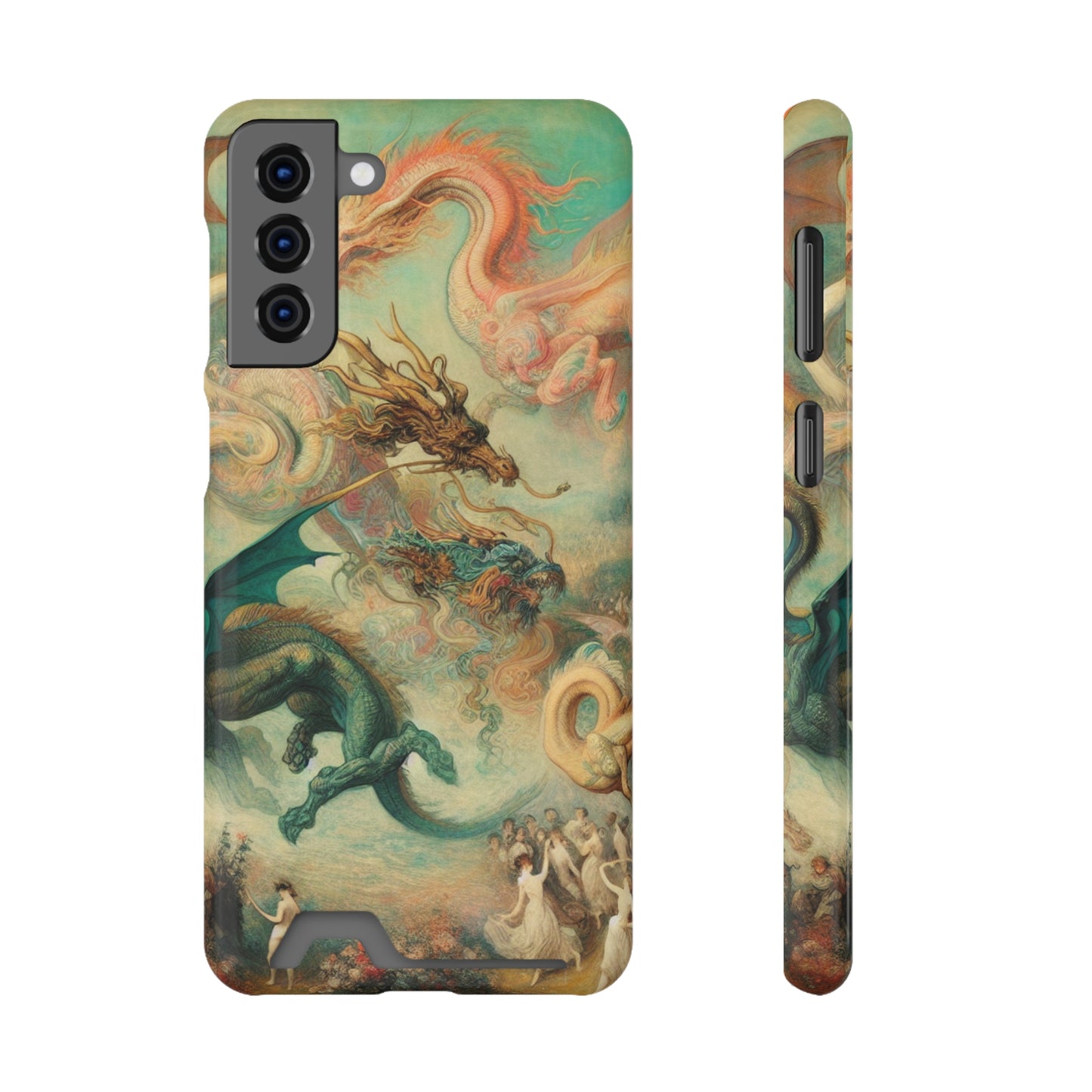 Degas Dreams of Dragons Phone Case with Card Holder - GALAXY