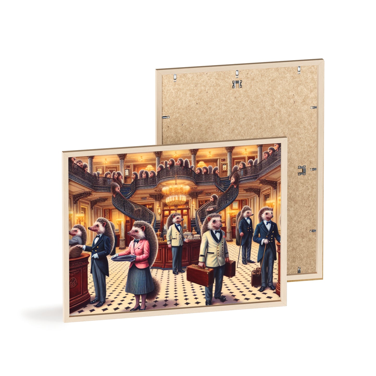 Framed Hedgehog Hotel Poster